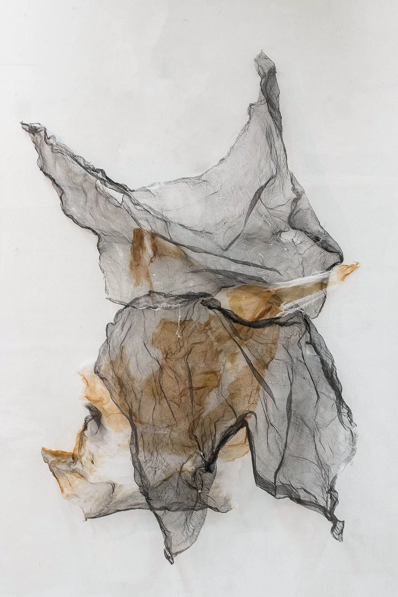 Vulnerability No. 1 2017 Shellac, Ink, + Gac 400 on Textile 61 x 45 in.