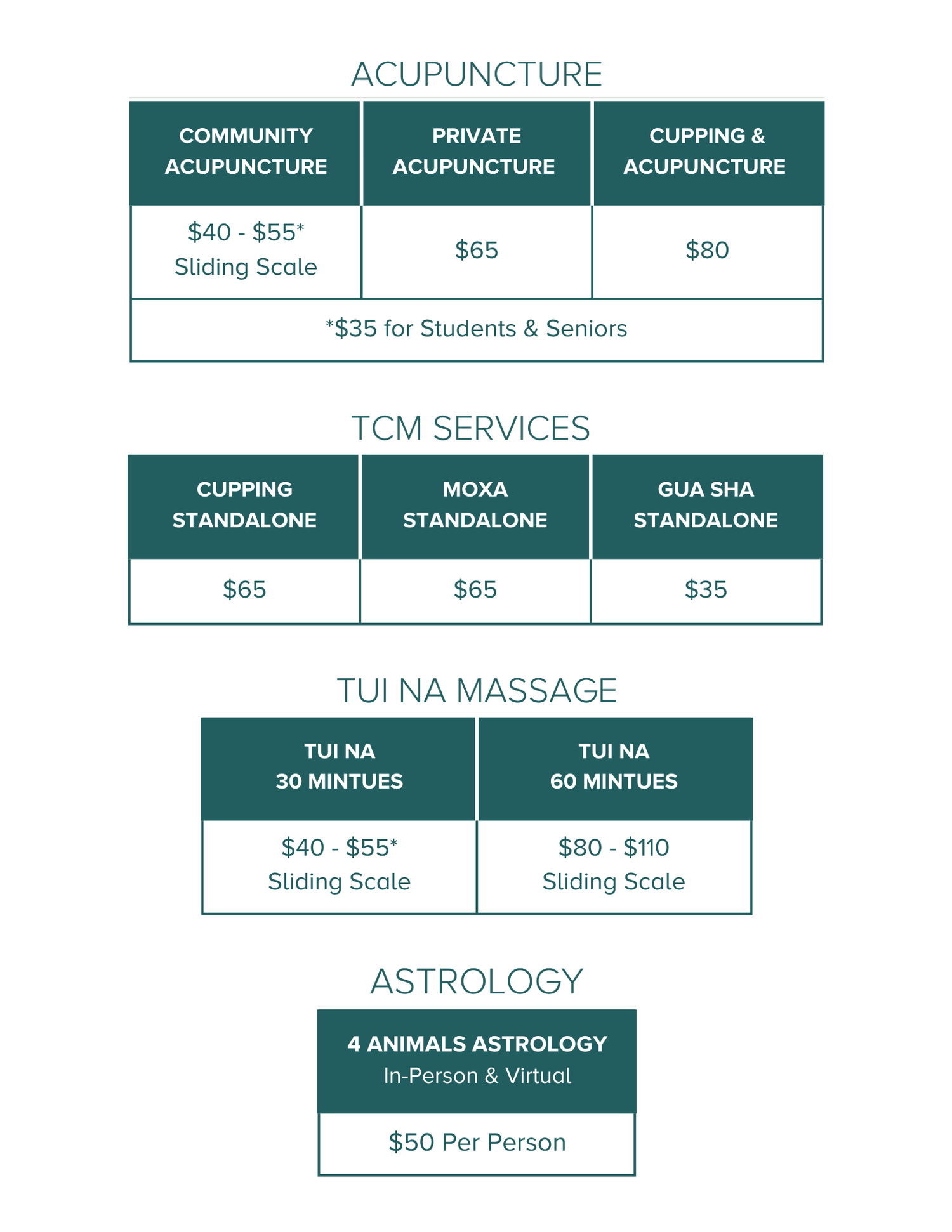 Pricing — Berkeley Community Acupuncture