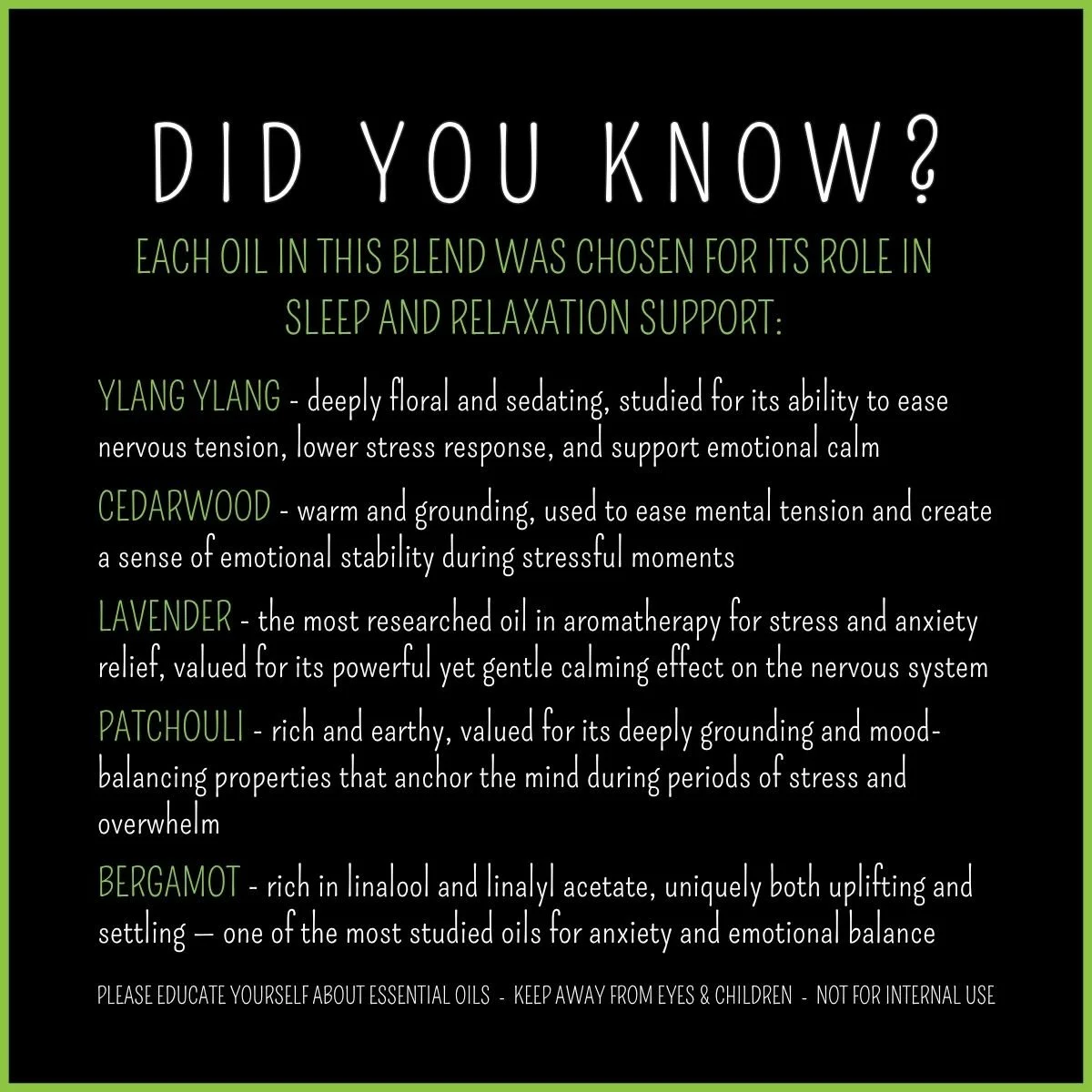 How Stress Relief topical blend supports stress & mood balance