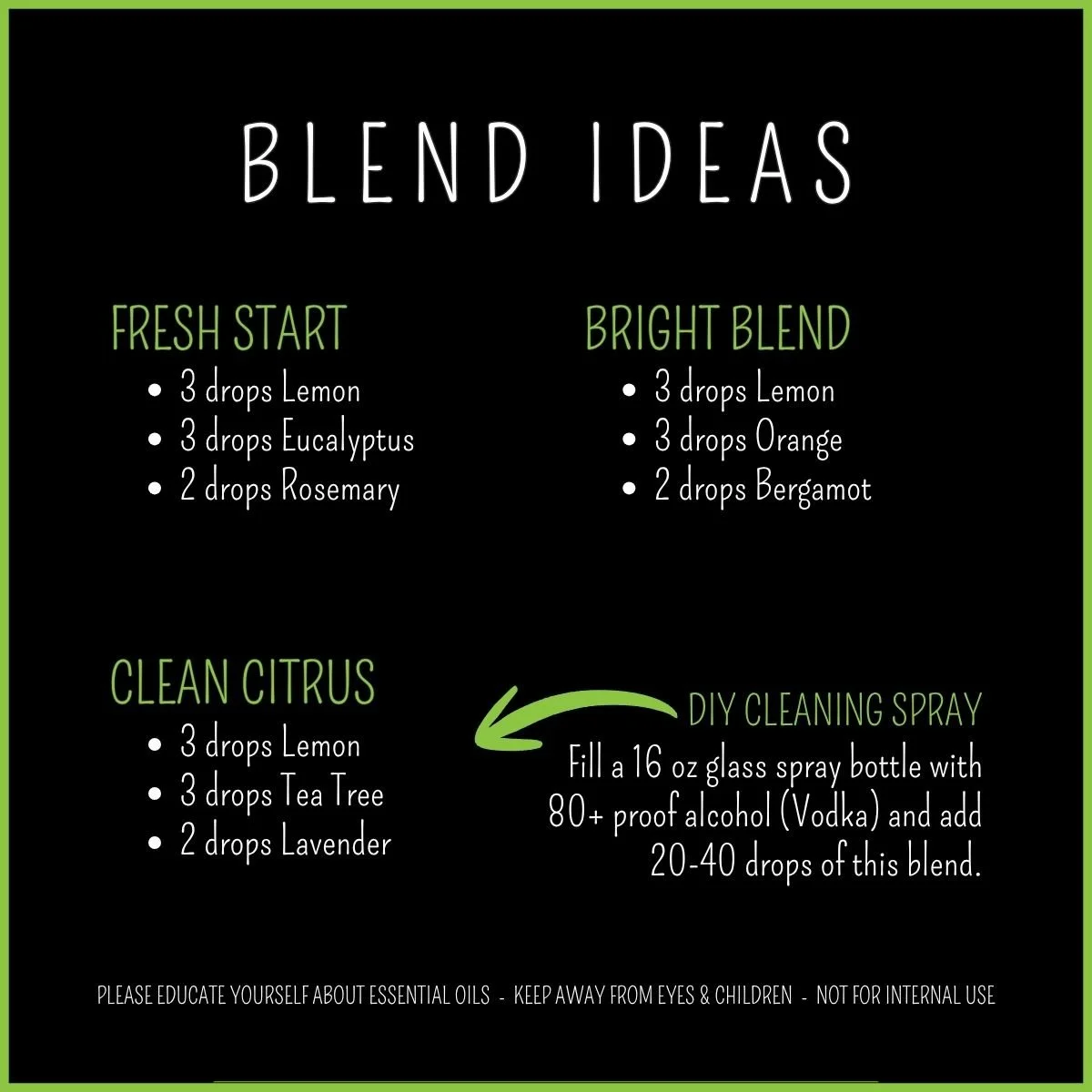 Lemon essential oil diffuser blend ideas