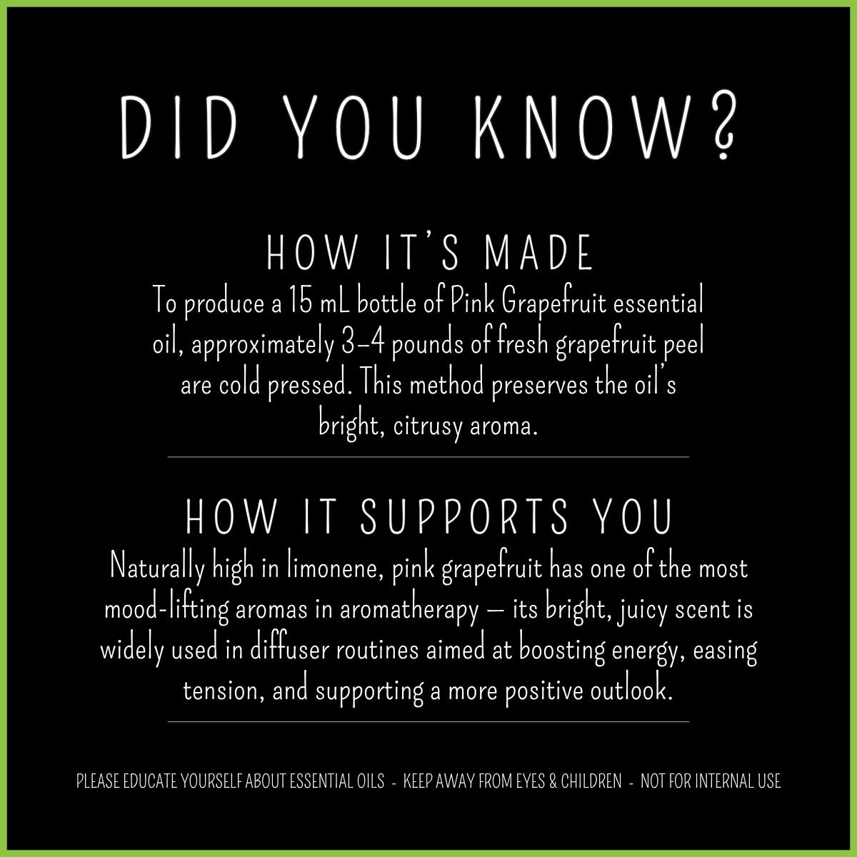 How Pink Grapefruit essential oil is made