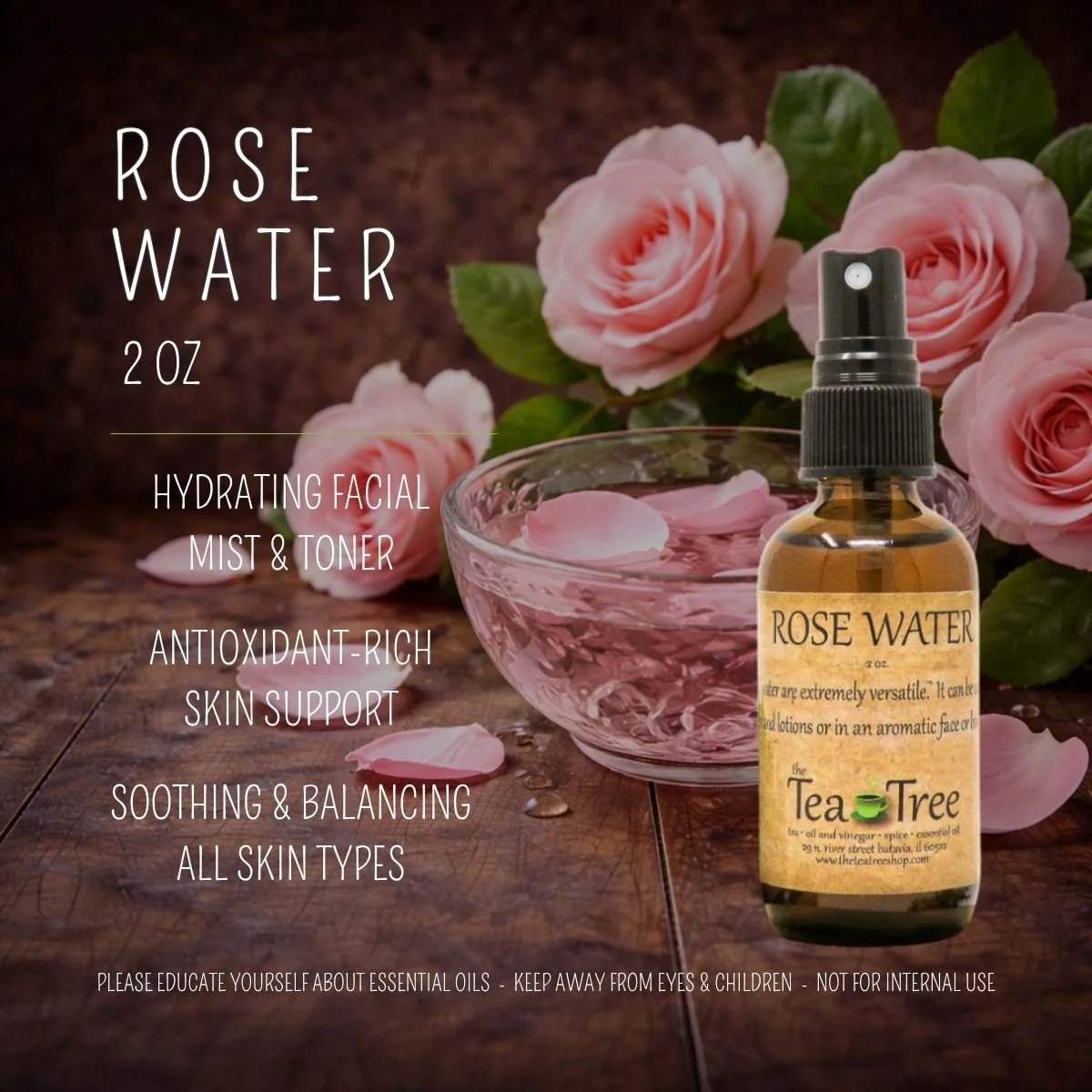 Rose Water - 2 oz
