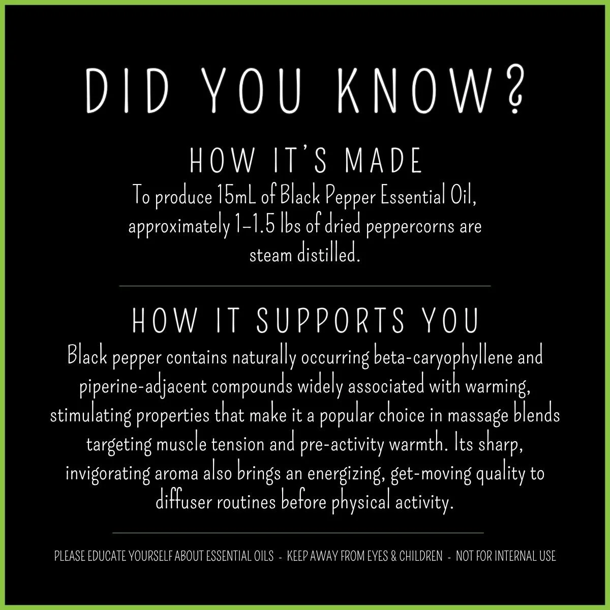 How Black Pepper essential oil is made