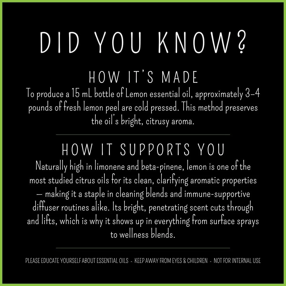 How Lemon essential oil is made