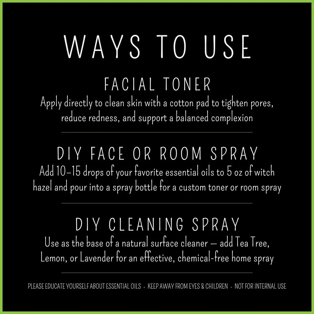 How to use Witch Hazel – toner, DIY spray, and natural cleaning