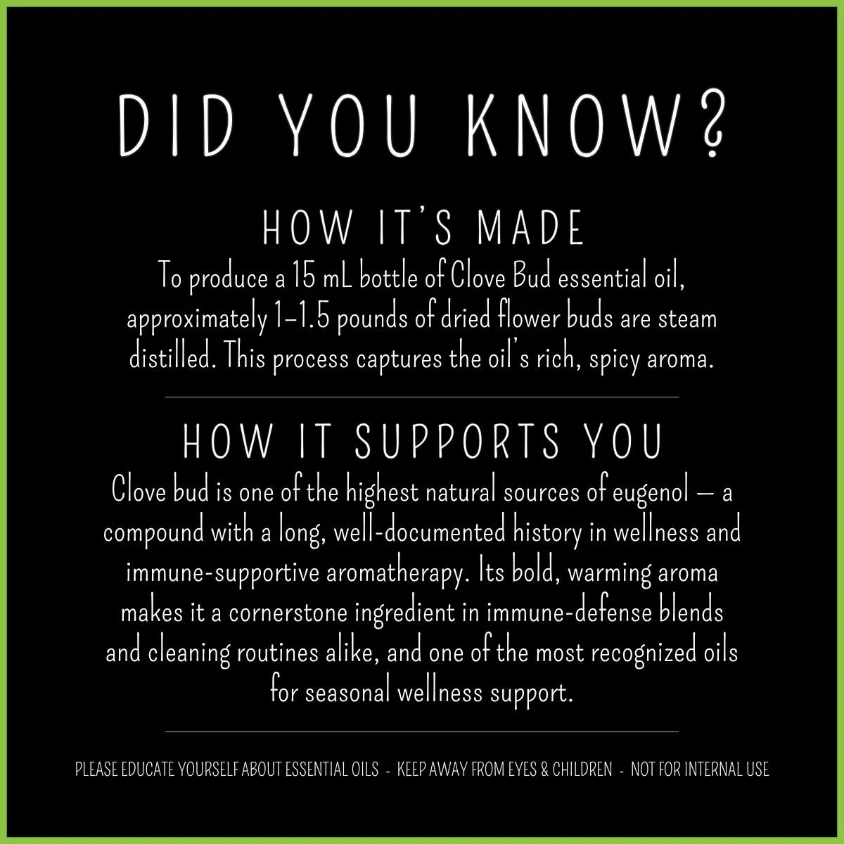 How Clove Bud essential oil is made