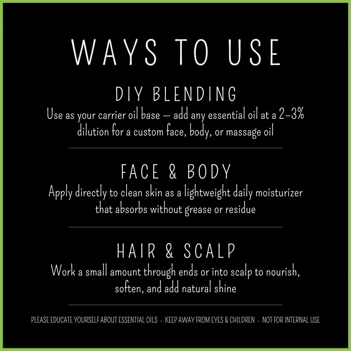 How to use Fractionated Coconut Oil – DIY blending for skin and hair