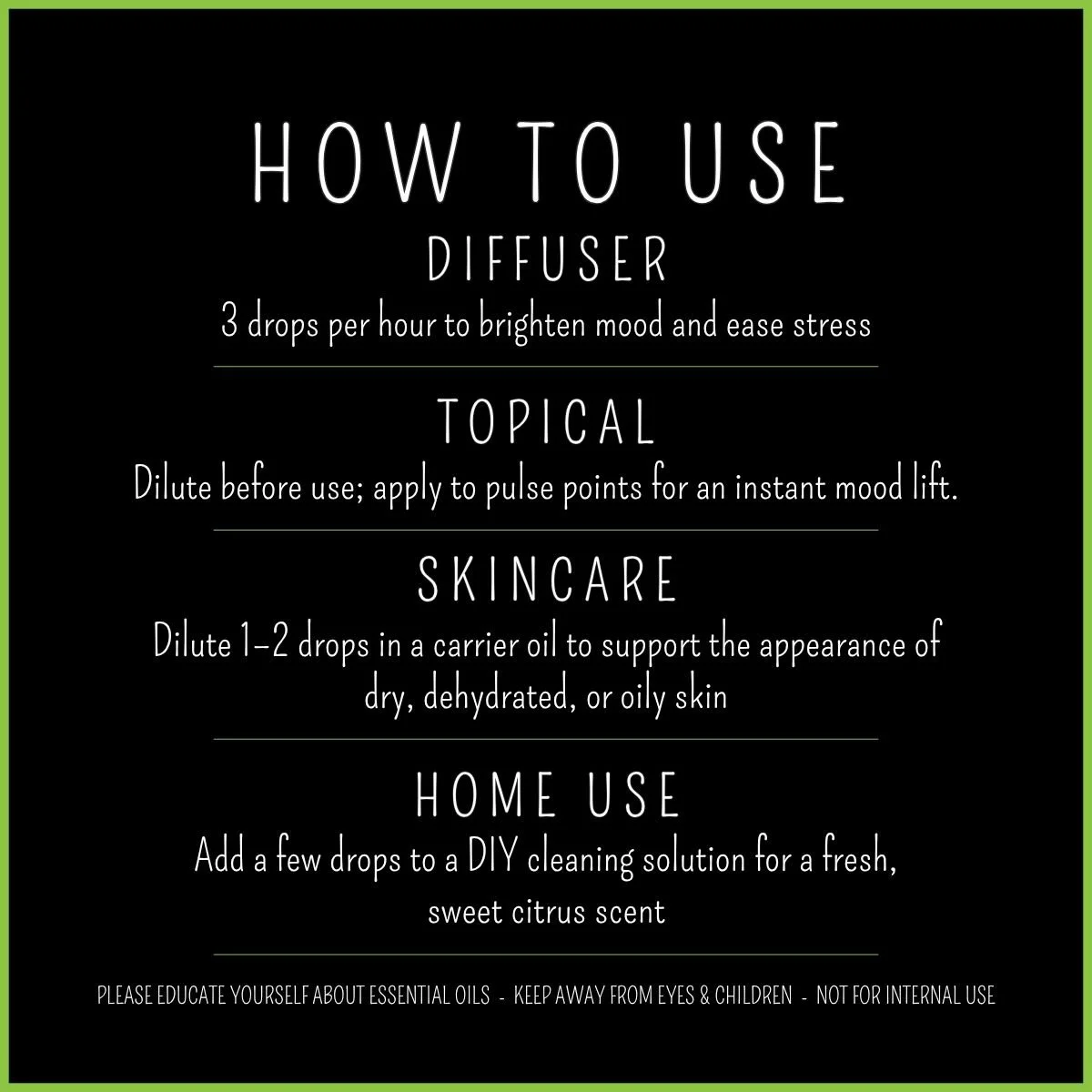 How to use Sweet Orange essential oil – stress mood & balance