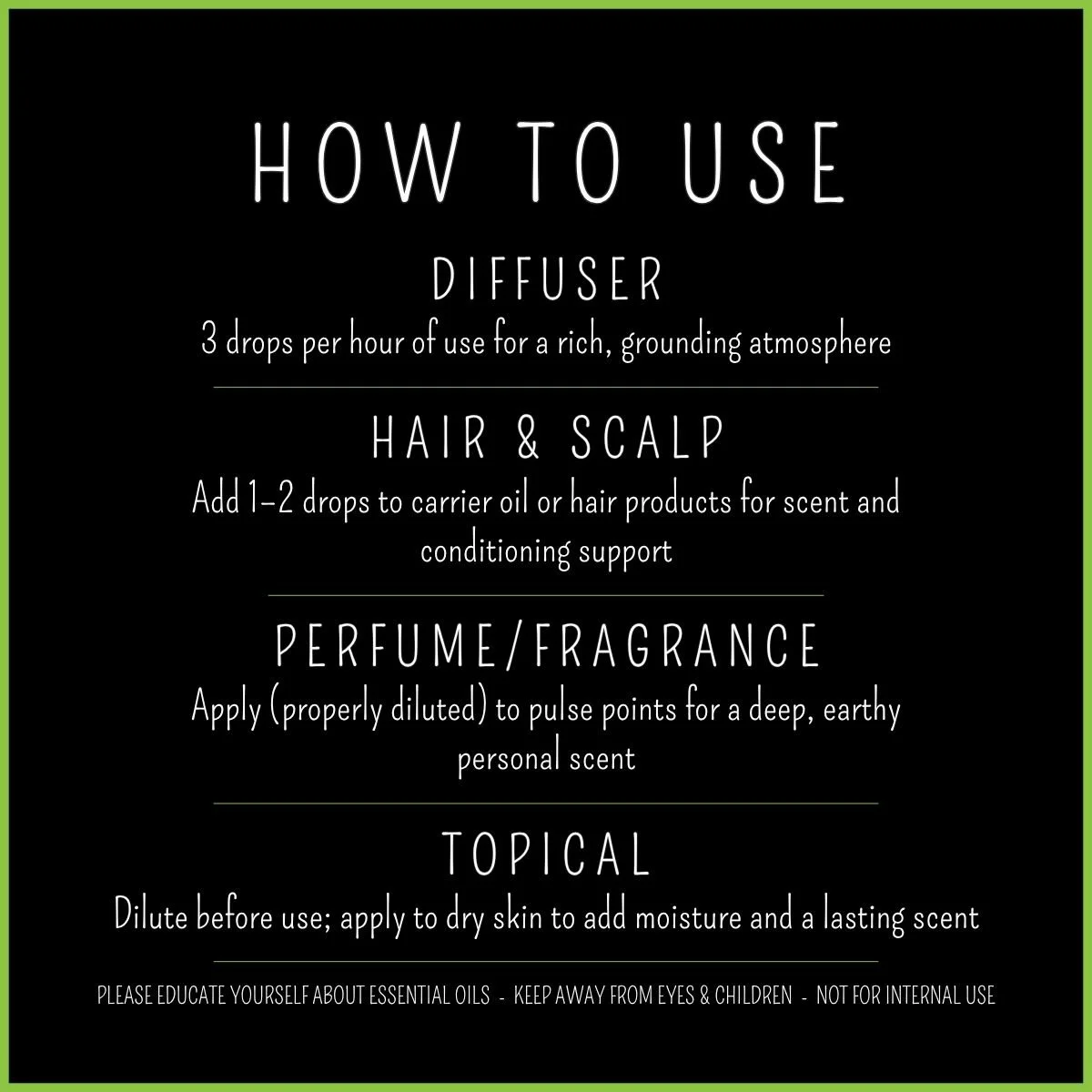 How to use Patchouli essential oil – stress mood & balance