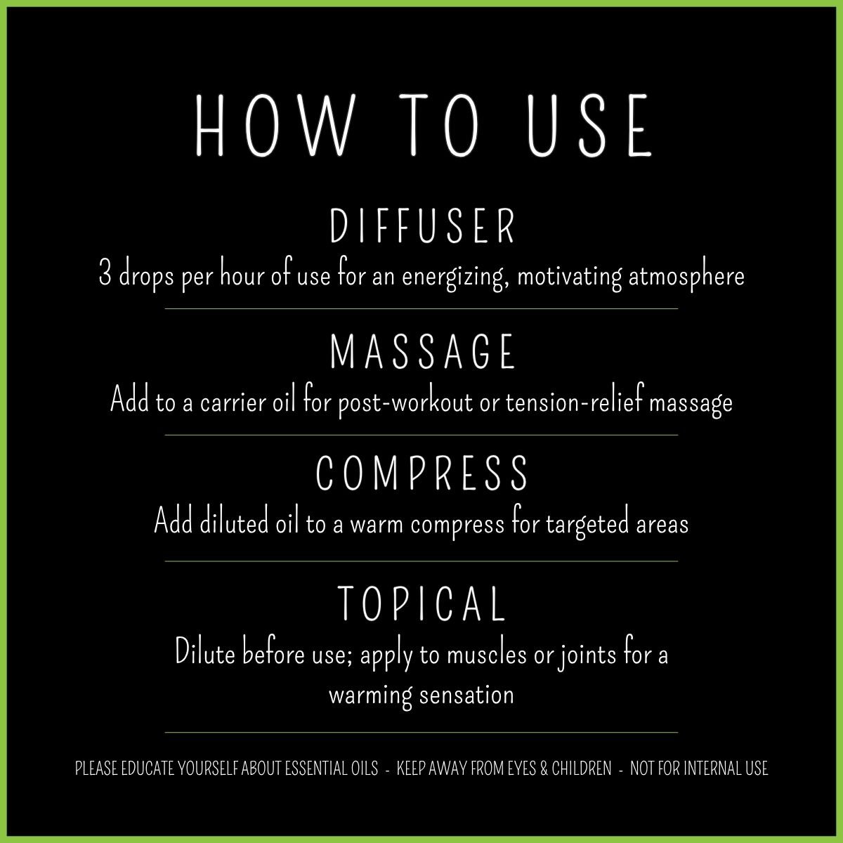 How to use Black Pepper essential oil – muscle, joint & recovery