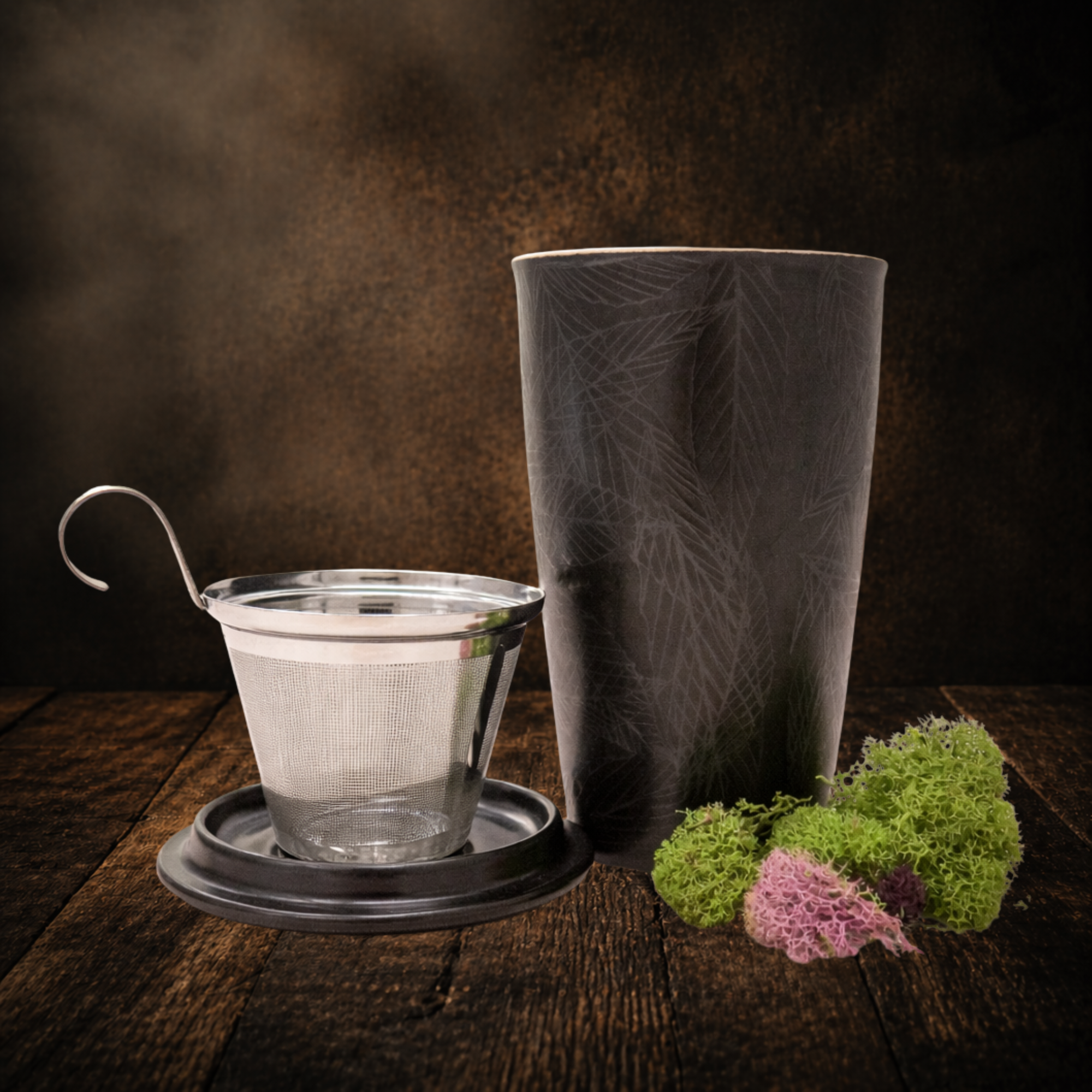 Noir Tea Forte Mug with Infuser