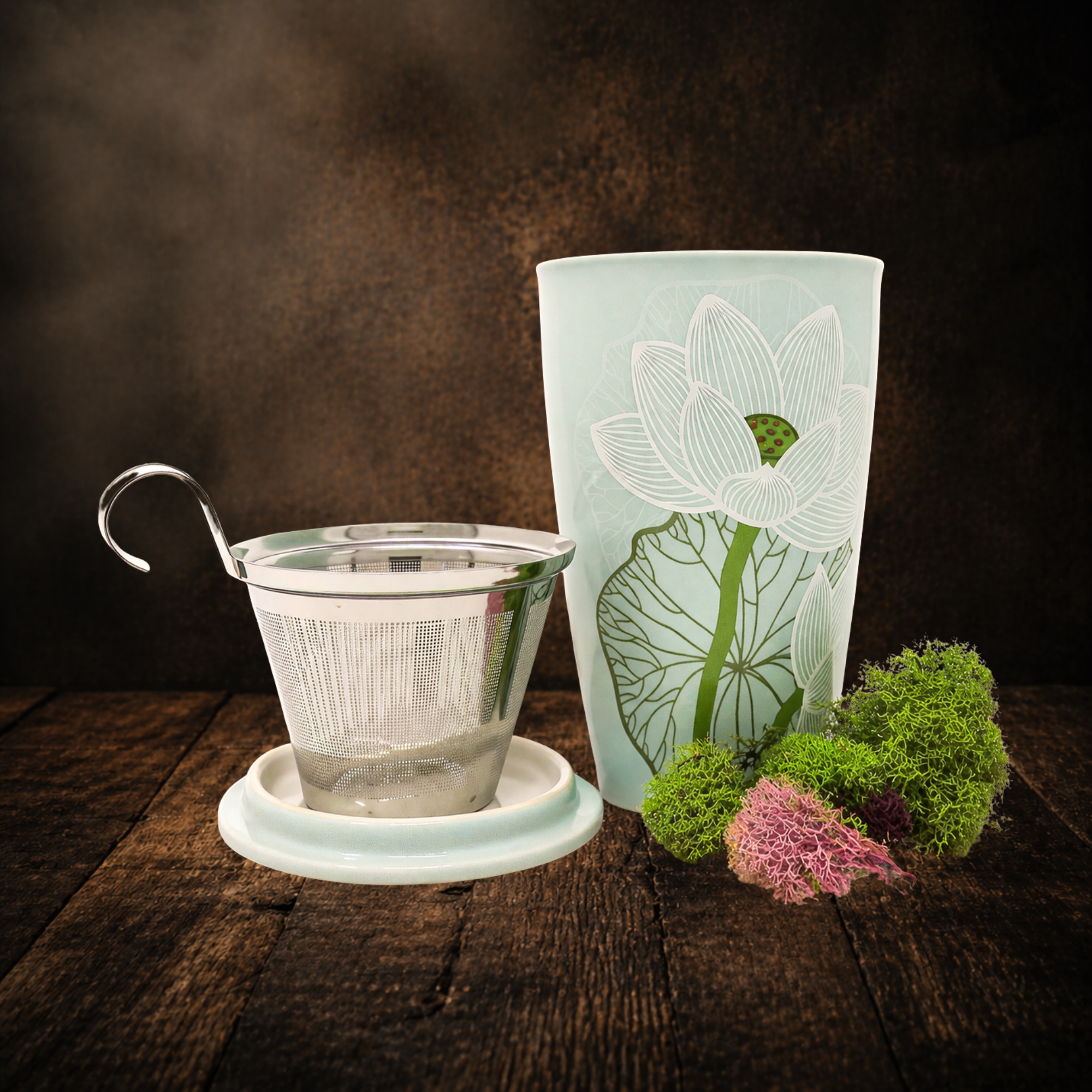 Lotus Tea Forte Mug with Infuser