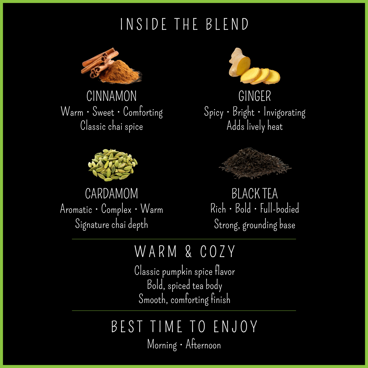 Pumpkin Spice Chai loose leaf black tea — black tea, cinnamon, ginger, cardamom, clove, The Tea Tree