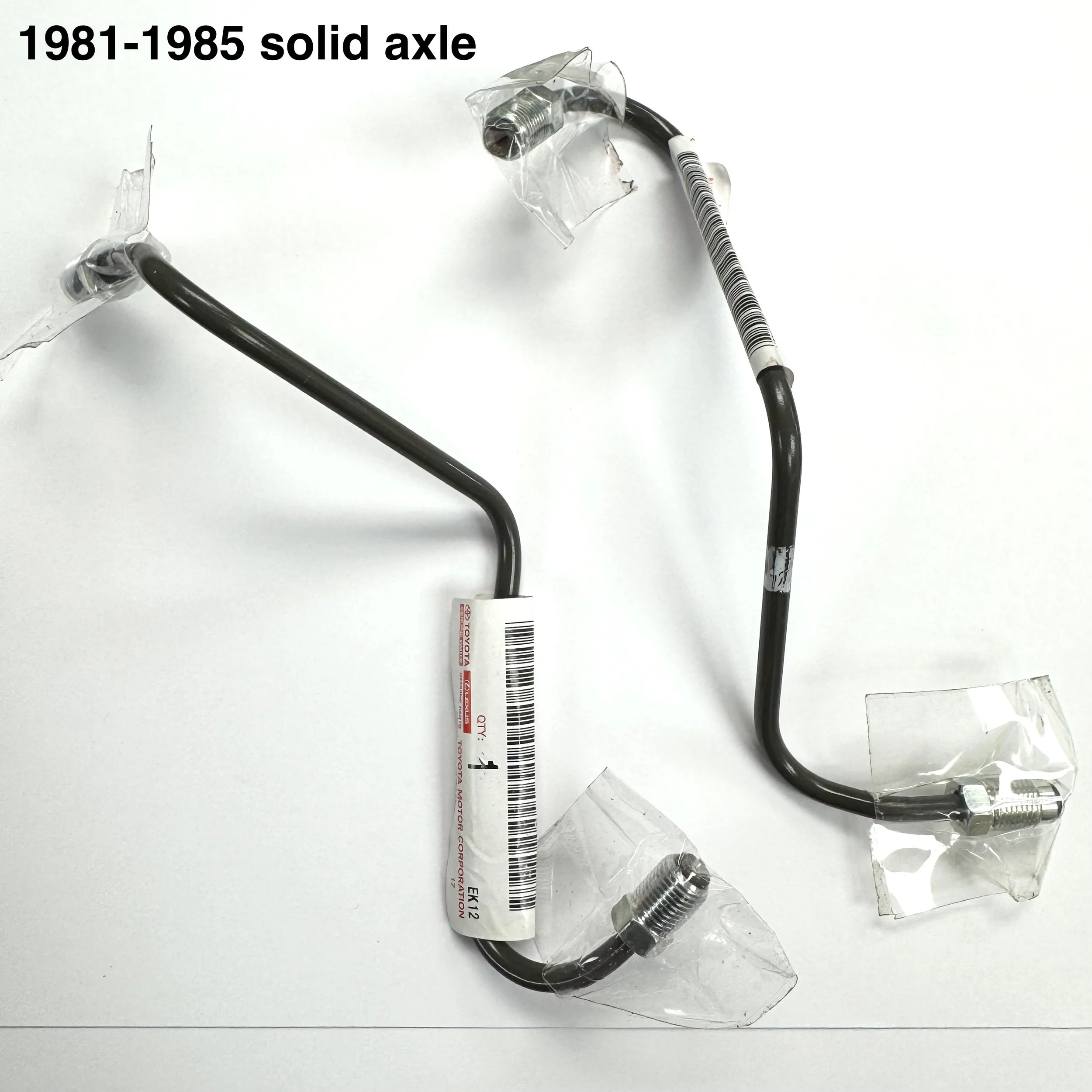 brake pipes at calipers