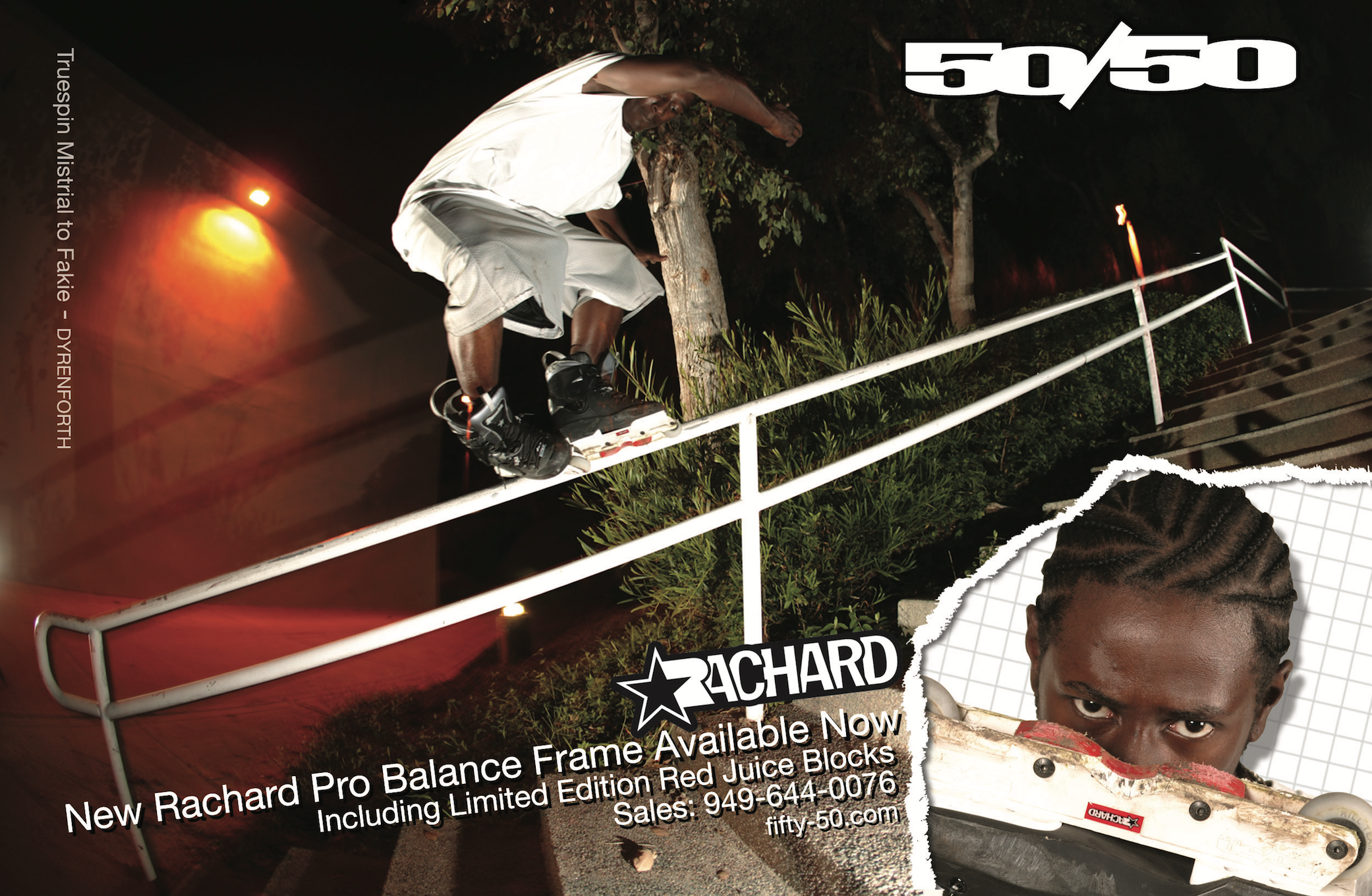 Classic 50/50 Balance ad featuring former pro team rider Rachard Johnson.