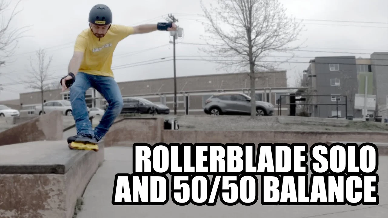 Back To Blading Tests The Rollerblade Solo With Yellow 50/50 Balance Frames