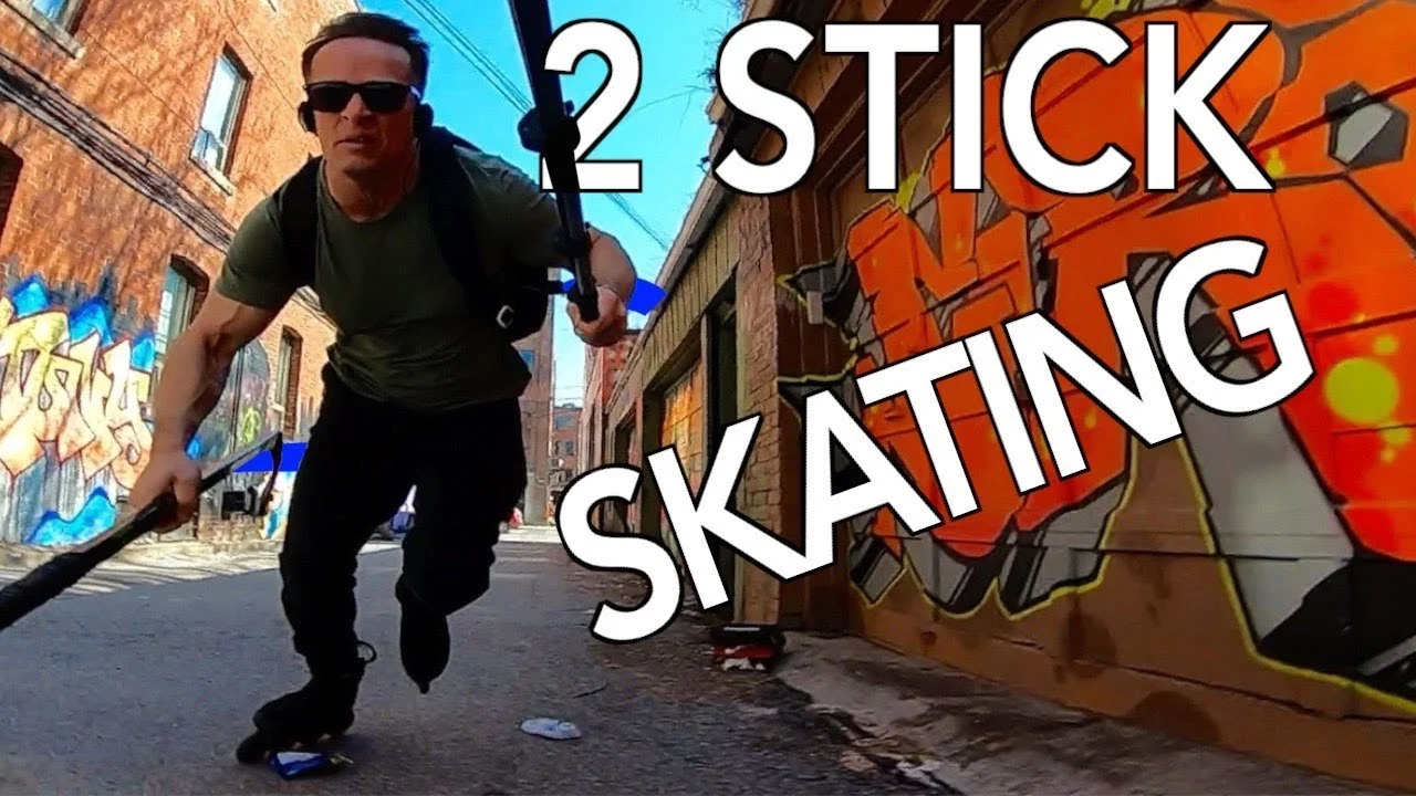 Bill Stoppard's art of skating with two sticks