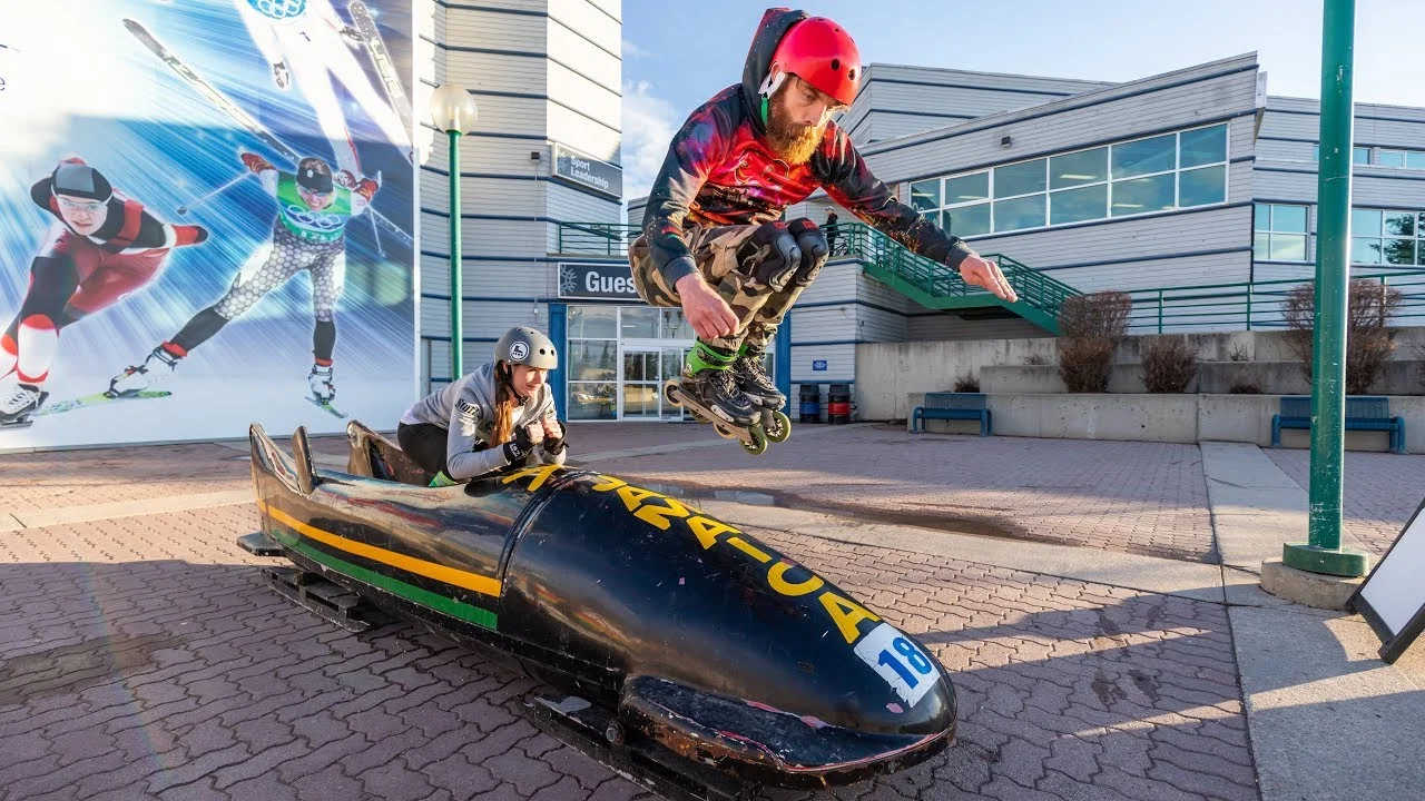 Shaun Unwin Jumps The Famous Jamaican Bobsled