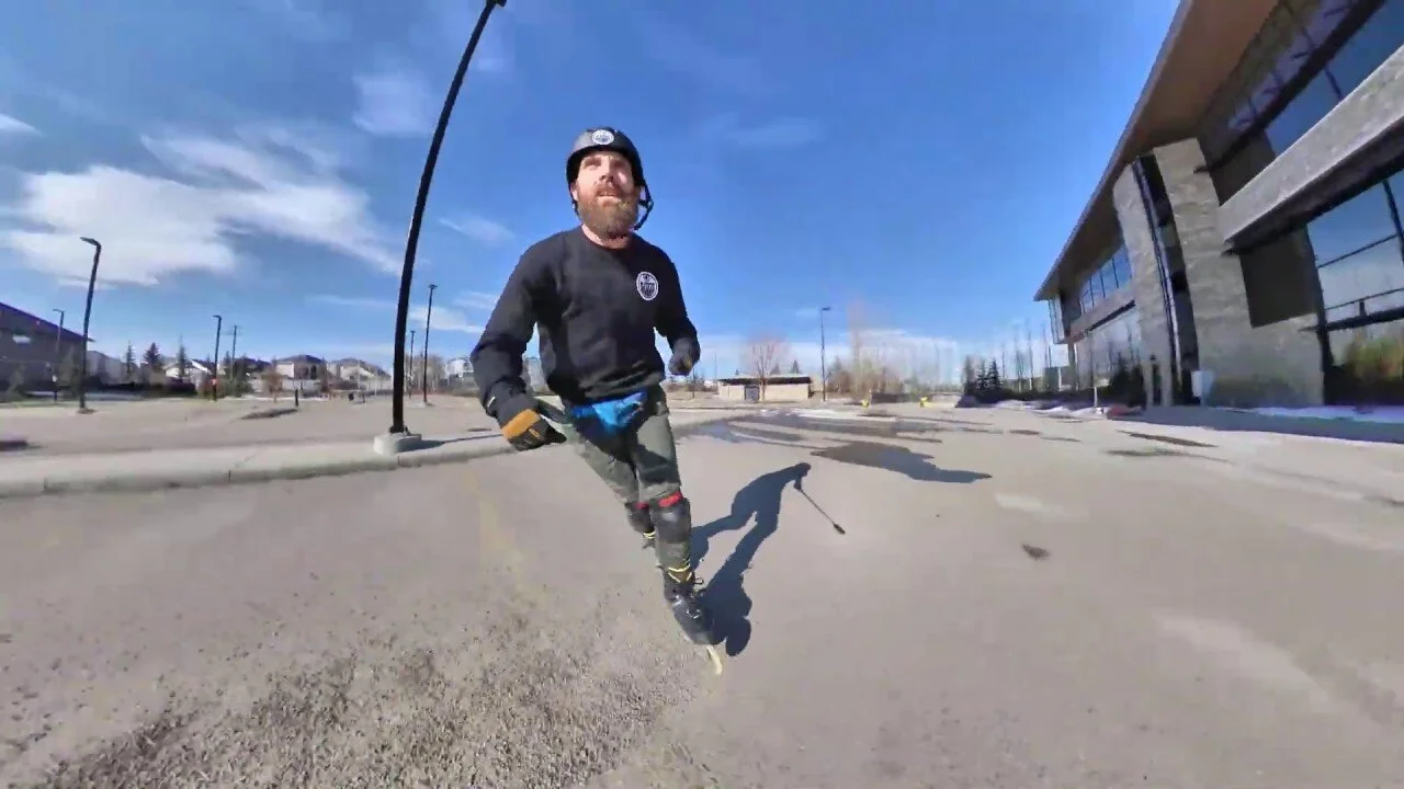 Shaun Unwin's feeling alive on his Skates