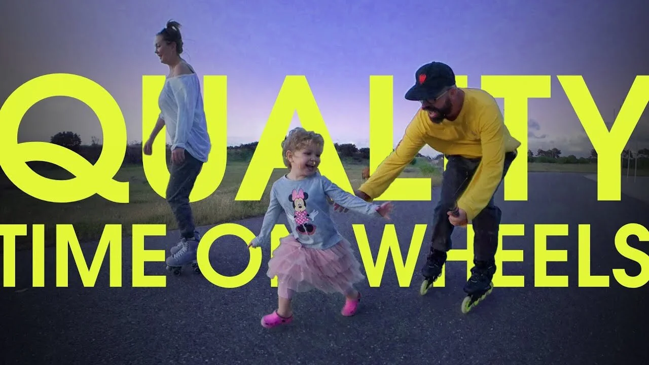 Ricardo skates with the Family