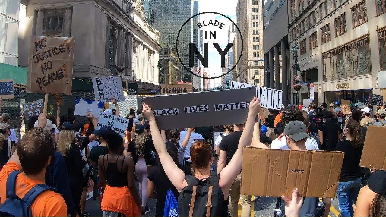 Blade in NY at the Black Lives Matter NYC Protest