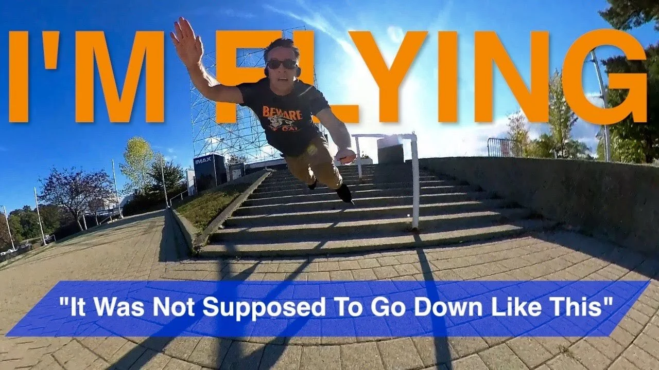 Stair bombing with Bill