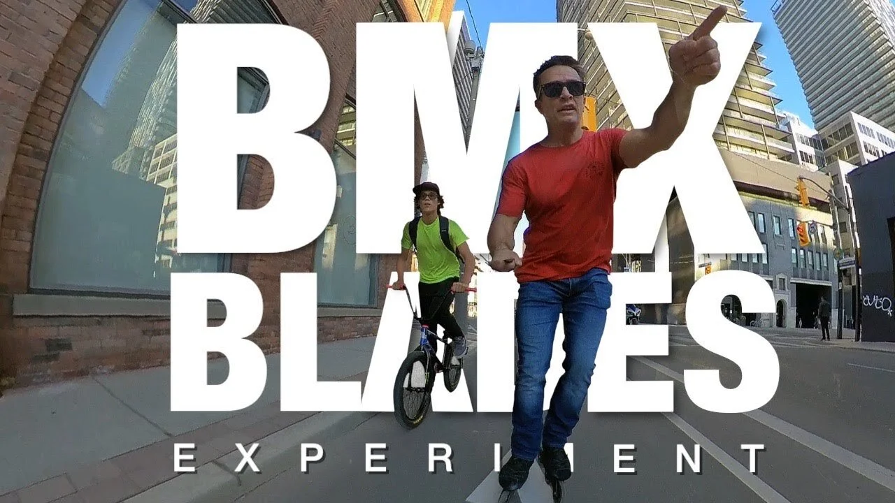 Bill Stoppard in Rollerblader Vs. BMX