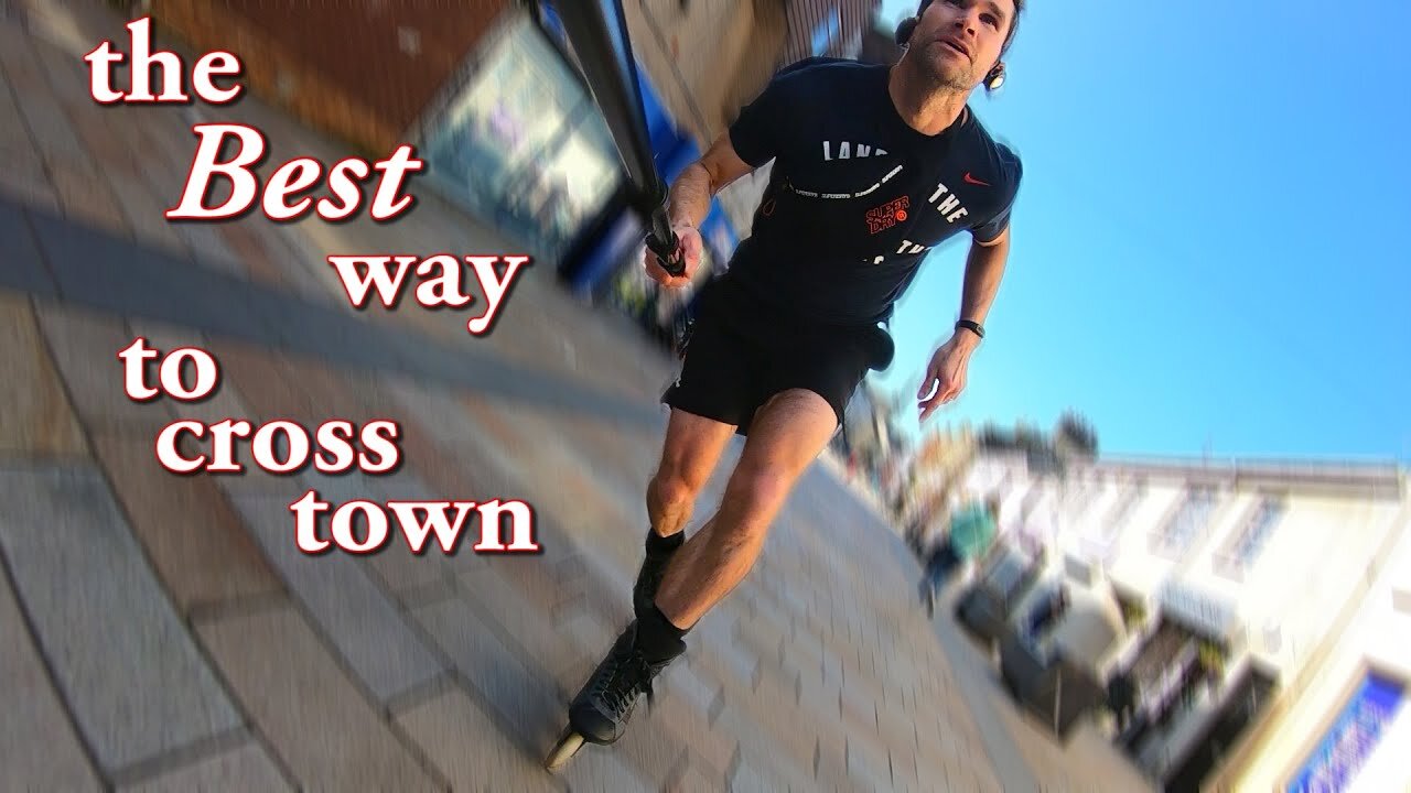 Crossing town with Rich Hayter