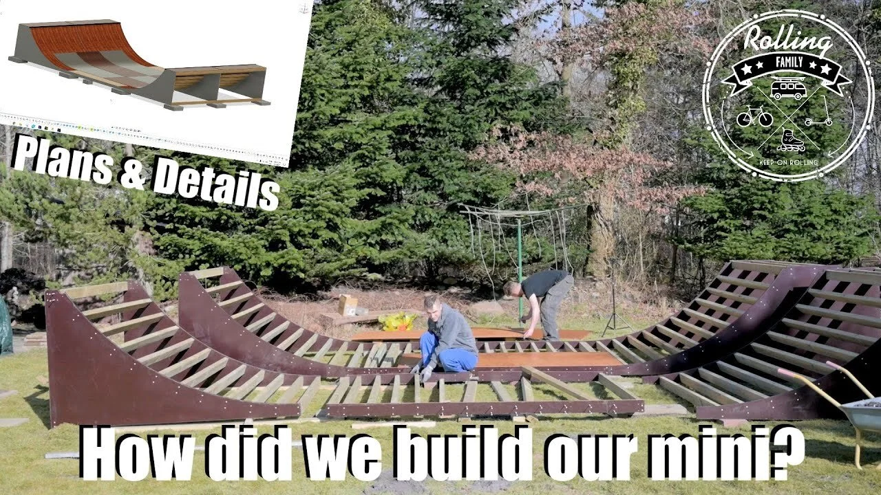Rolling Family's Back Yard Mini Ramp Build
