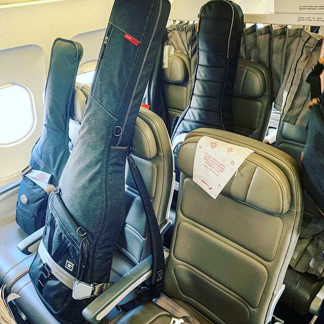 When you fly internationally with guitars, you should be prepared to roll with some punches. Checking a guitar is scary. Overhead bin storage can even be stressful. If you ask very nicely, and are lucky, you&rsquo;ll occasionally score a luxurious cl