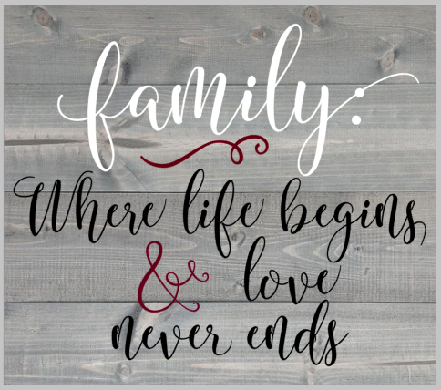 Family Where life begins and love never ends.png