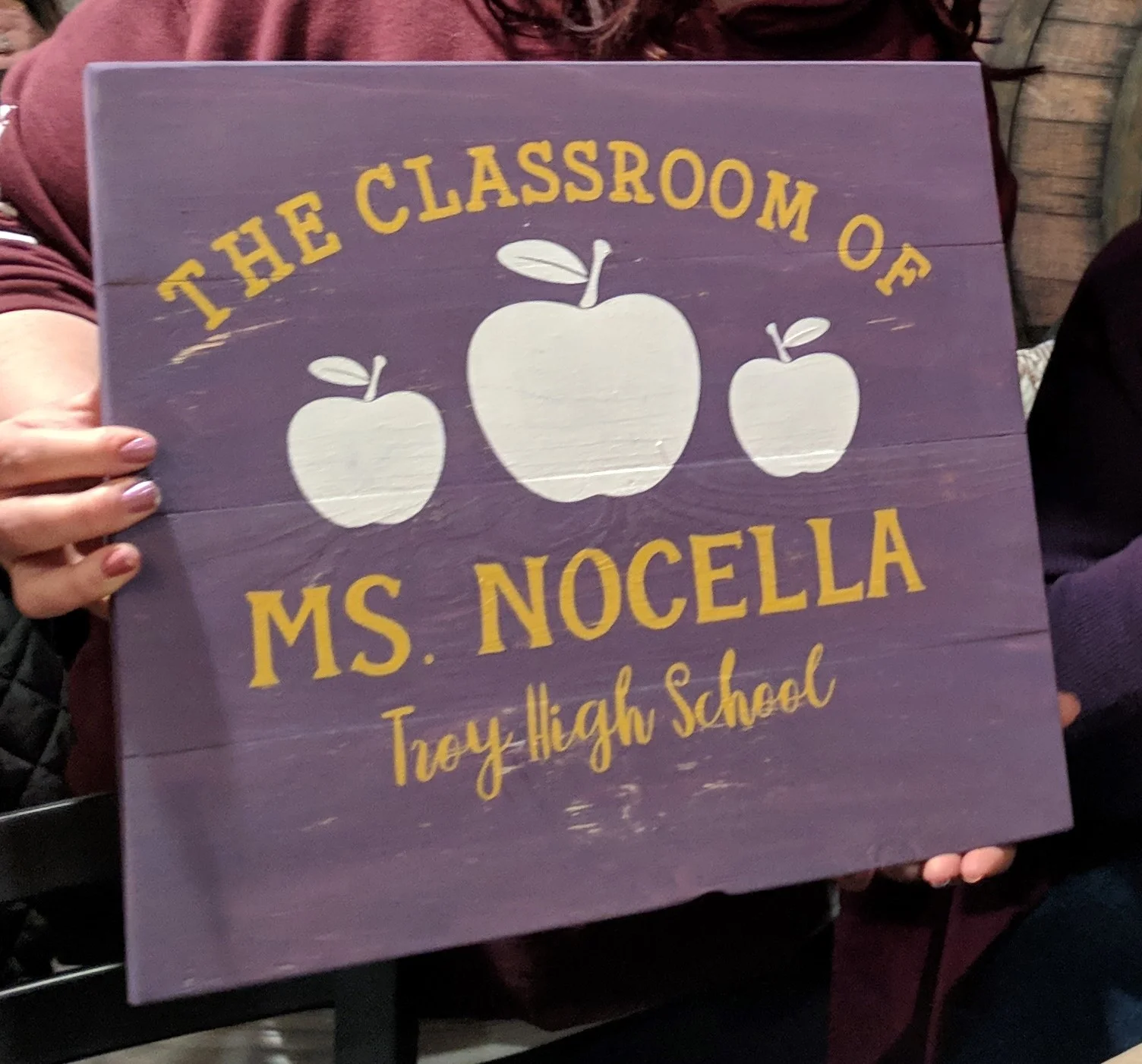 Personalized The Classroom of...with three apples.jpg
