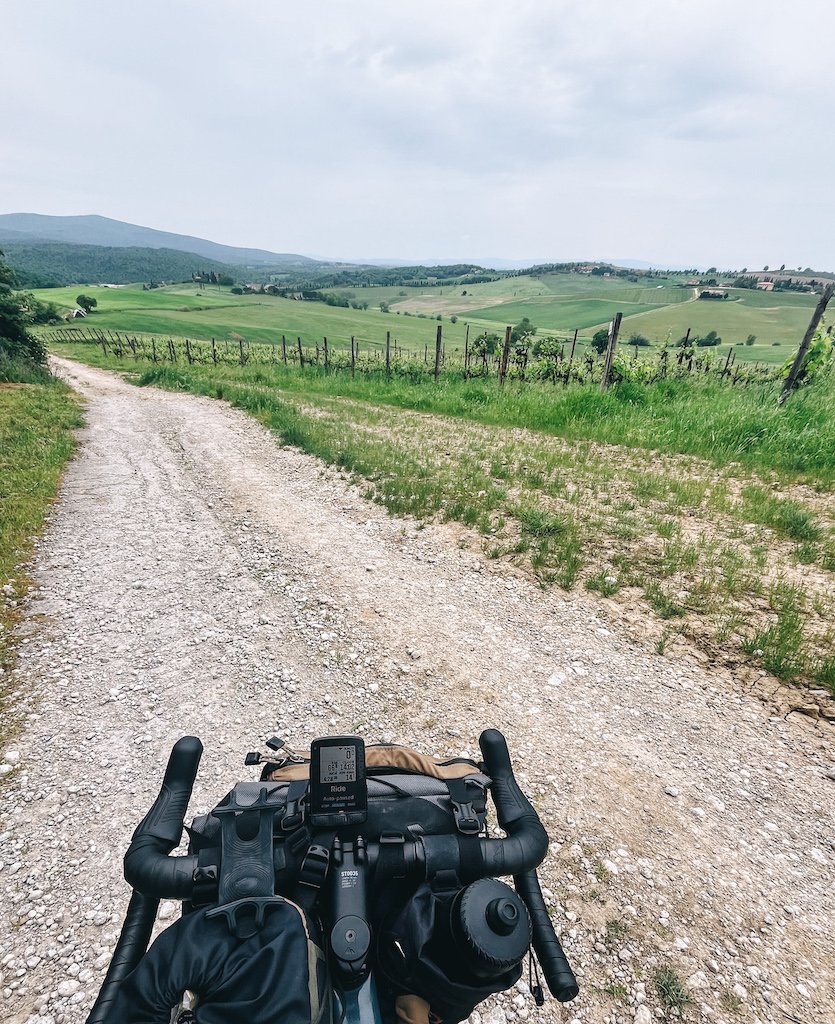 tuscany gravel bikepacking