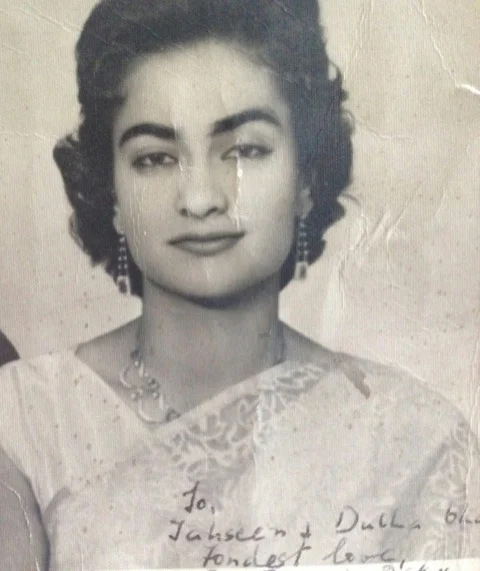 Akhtar, Mahnaz's mother, circa 1960s.