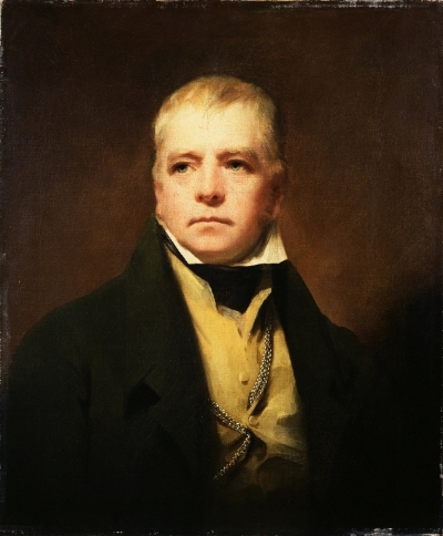 "Sir Henry Raeburn - Portrait of Sir Walter Scott" by Henry Raeburn - The Bridgeman Art Library, Object 68272.