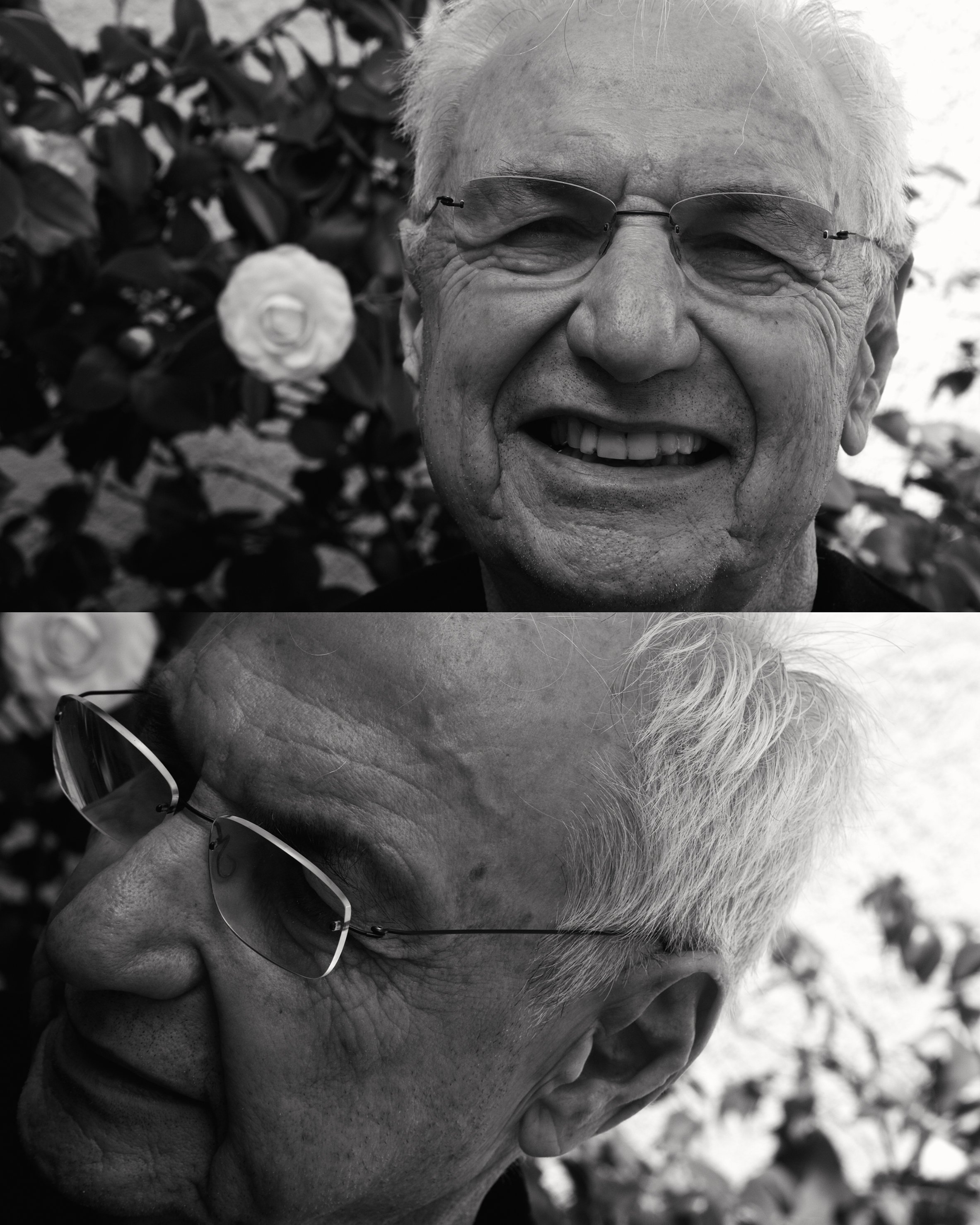  Portrait of Frank Gehry , 2007, archival digital print, 17" x 22"