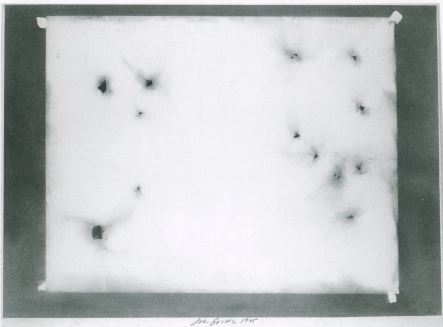  X-ray Drawing 101 , 1976, charcoal on paper, 22" x 30"