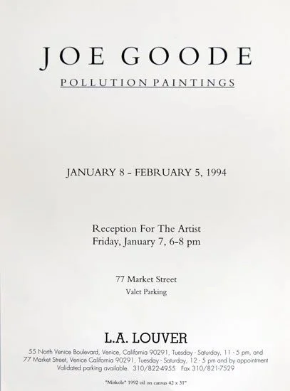 Joe Goode announcement, 1994