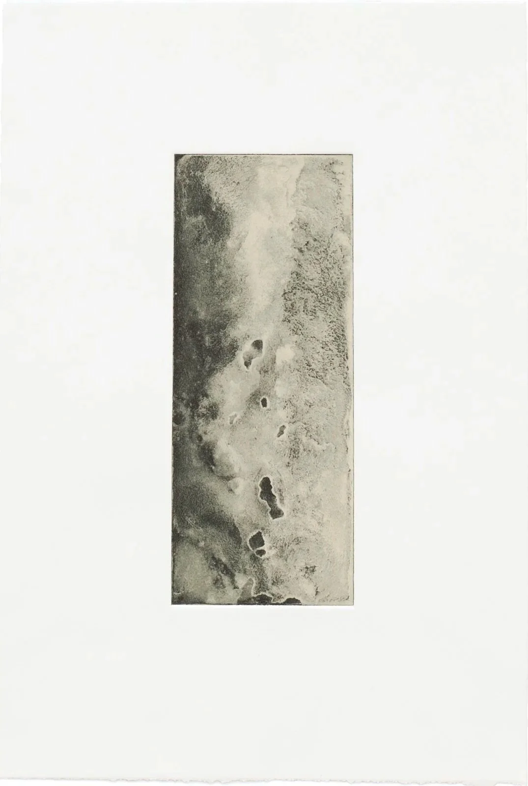  Water Etching Test Print 3 , 1990, etching, 18" x 12 1/4"