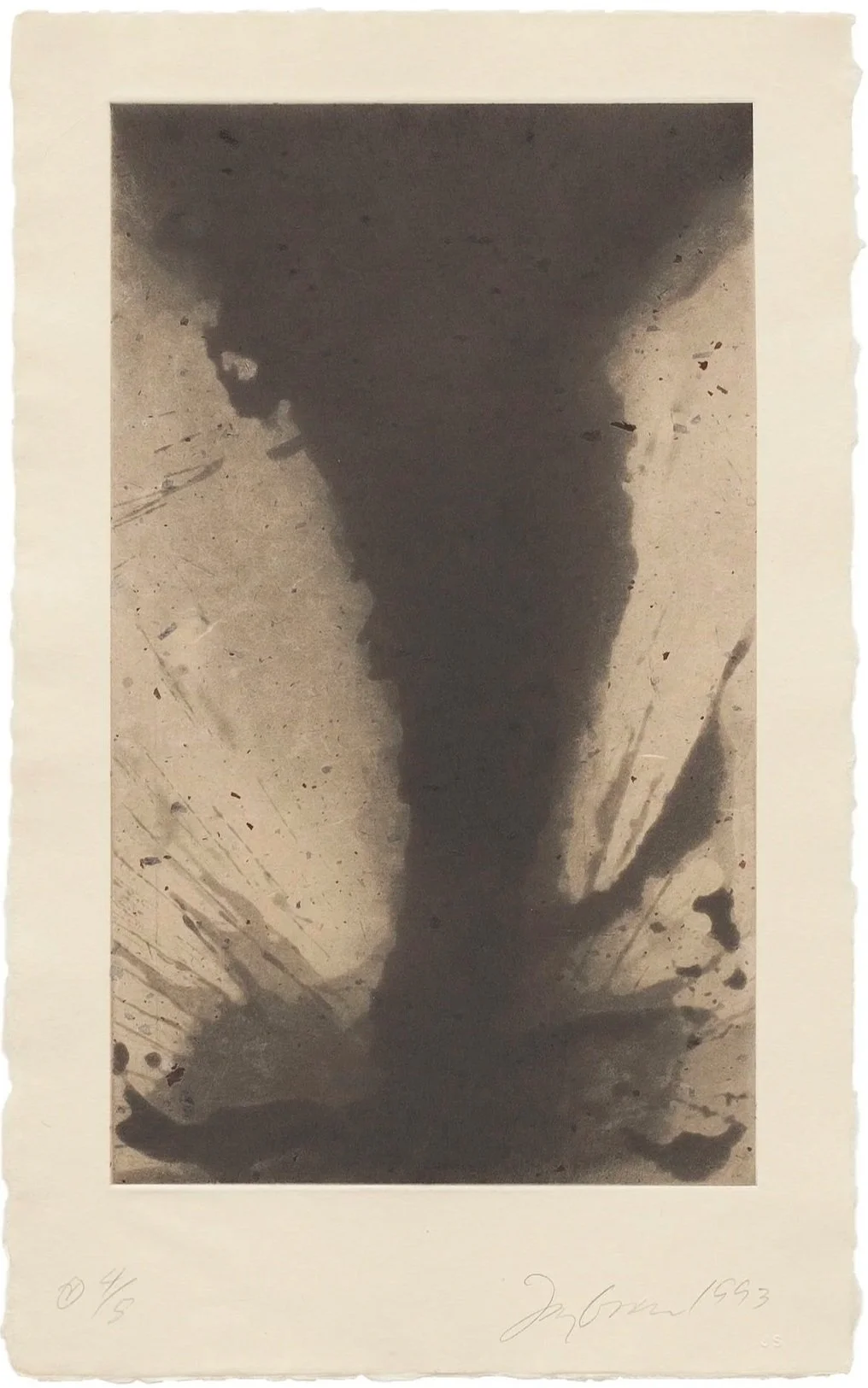  Tornado Etching 2 , 1993, etching, 20" x 12 1/4"