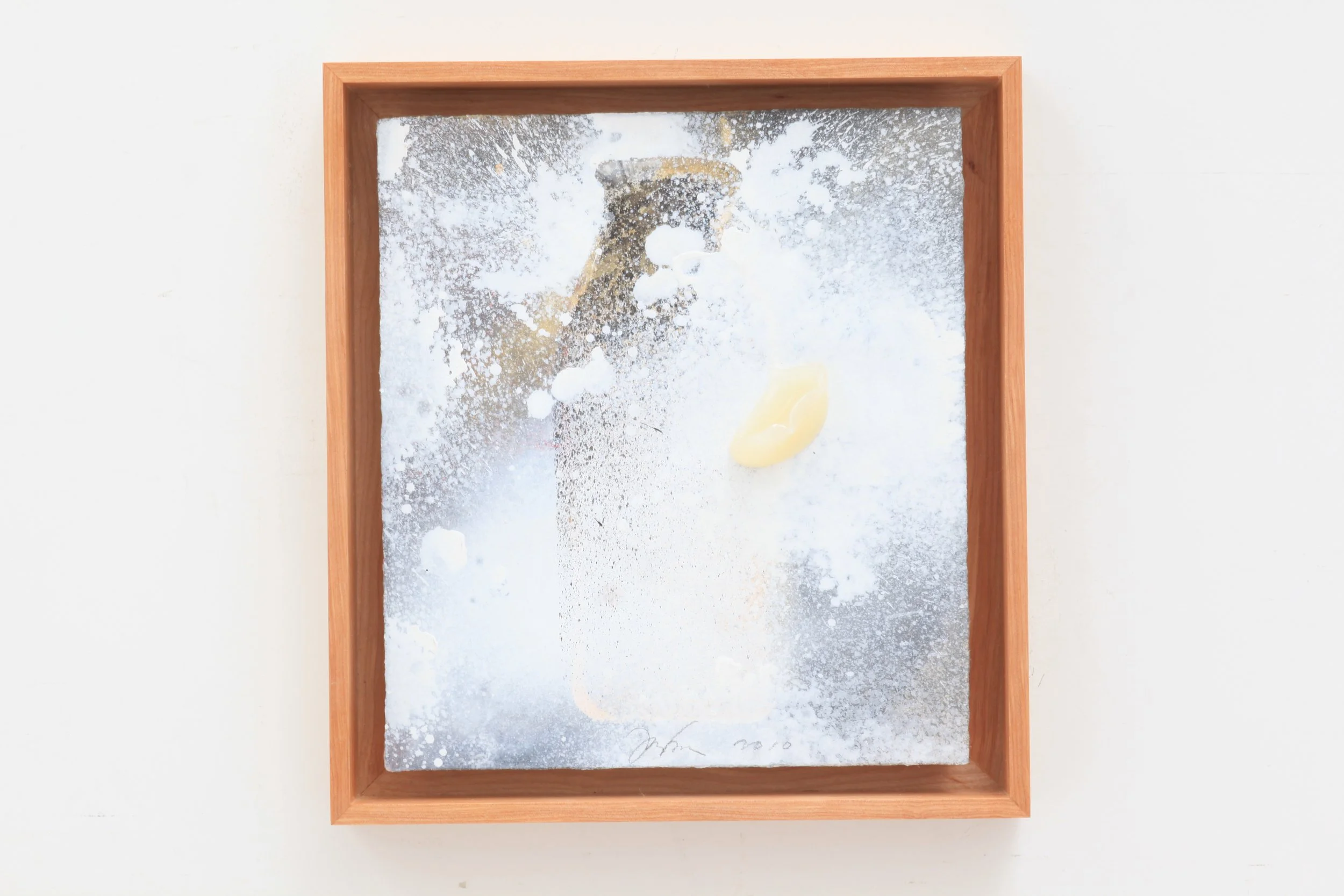  Untitled (MBmm 41) , 2010, acrylic and sumi ink on washi paper, 10 3/4" x 9 1/2"