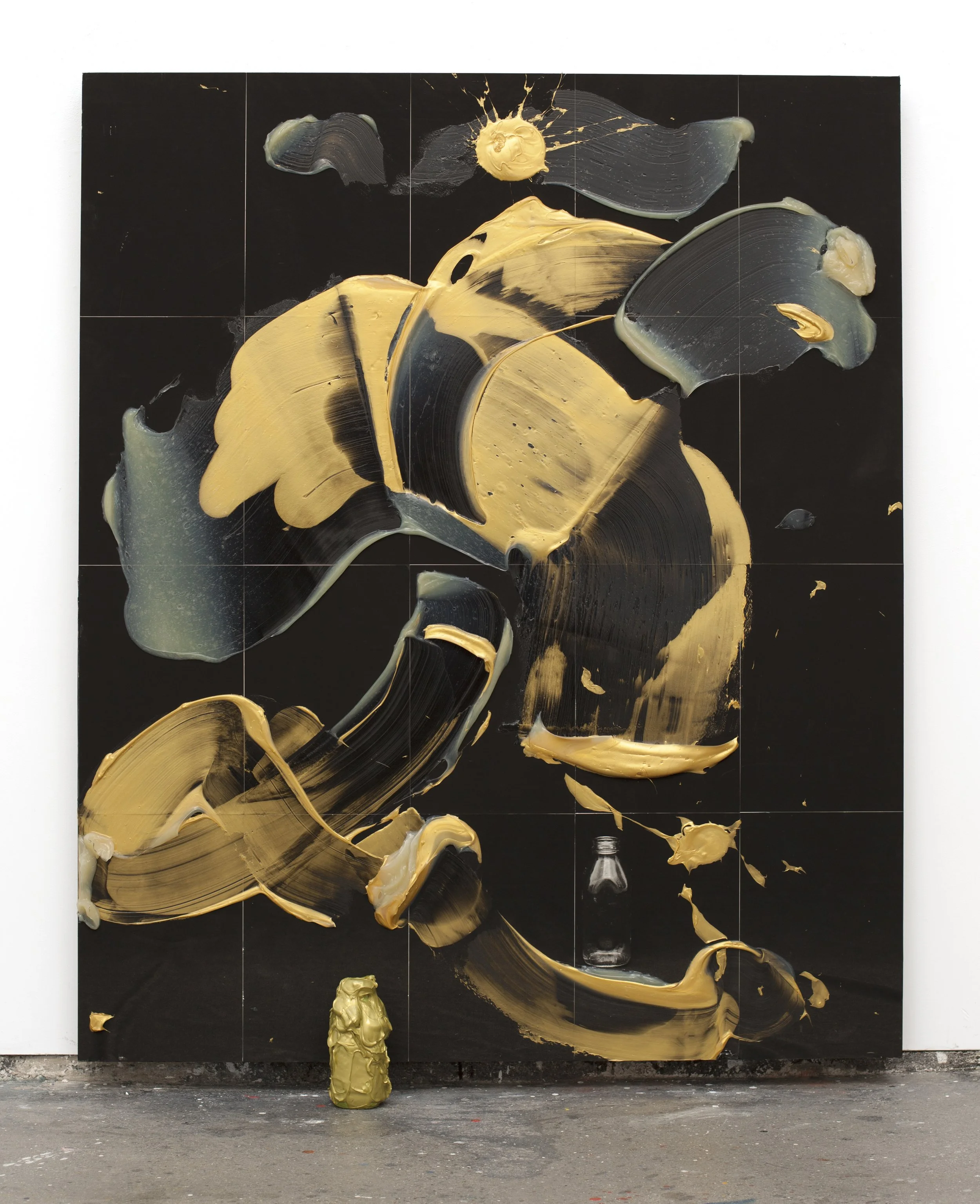  Night Light (Part 1 of 2) , 2008, acrylic on archival digital print, 72" x 60"