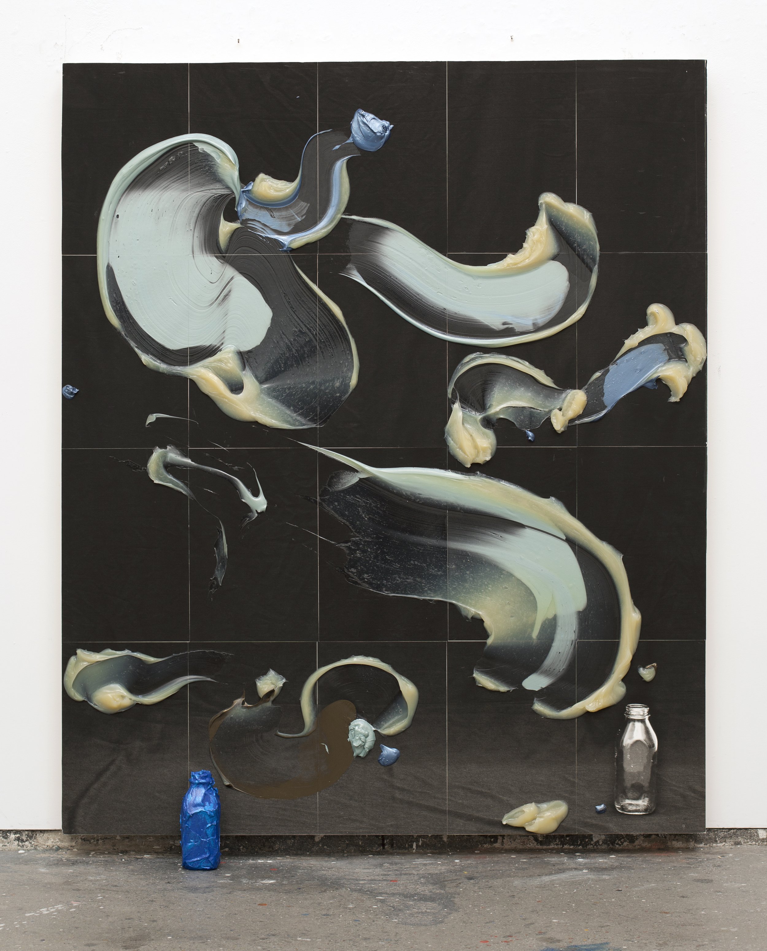  Digital Blues (Part 1 of 2) , 2008, acrylic, archival digital print, glass, 72" x 60"