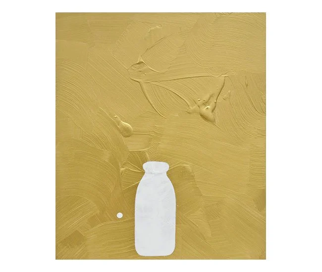 Milk Bottle Painting 125 , 2012, acrylic on archival board, 23 1/2 x 19 7/8"