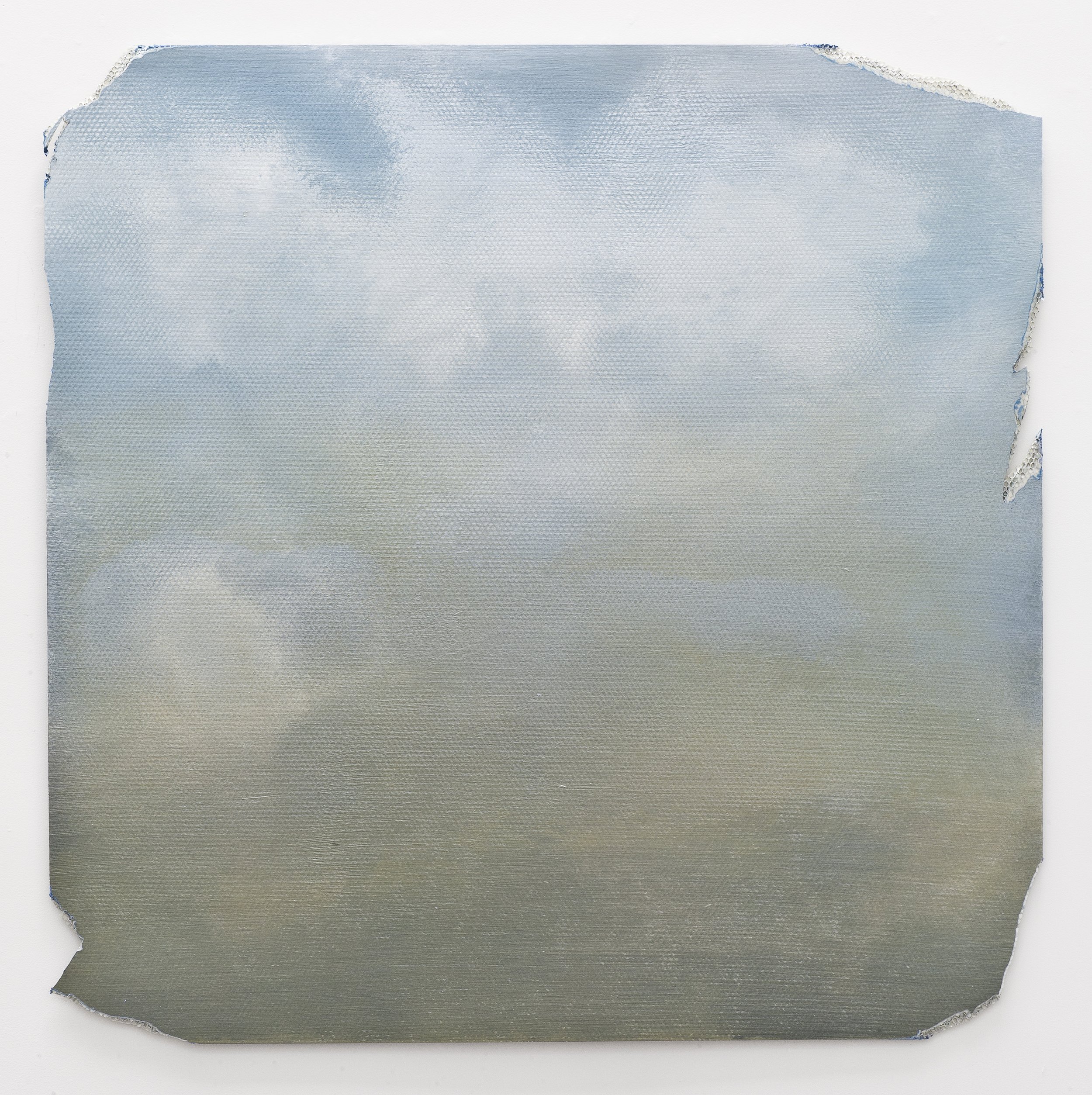  Warning Sign , 2012, acrylic on fiberglass, 48" x 48"