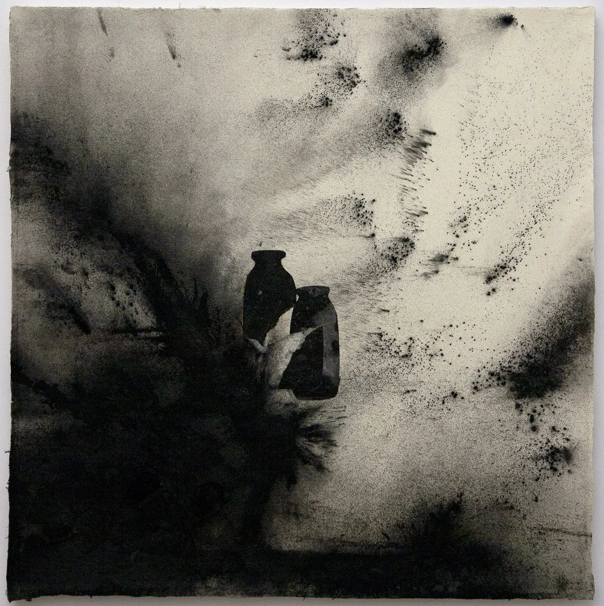  Smokey Joe's Morandi 23 , 2011, mixed media on handmade Japanese paper, 39" x 39 1/4"