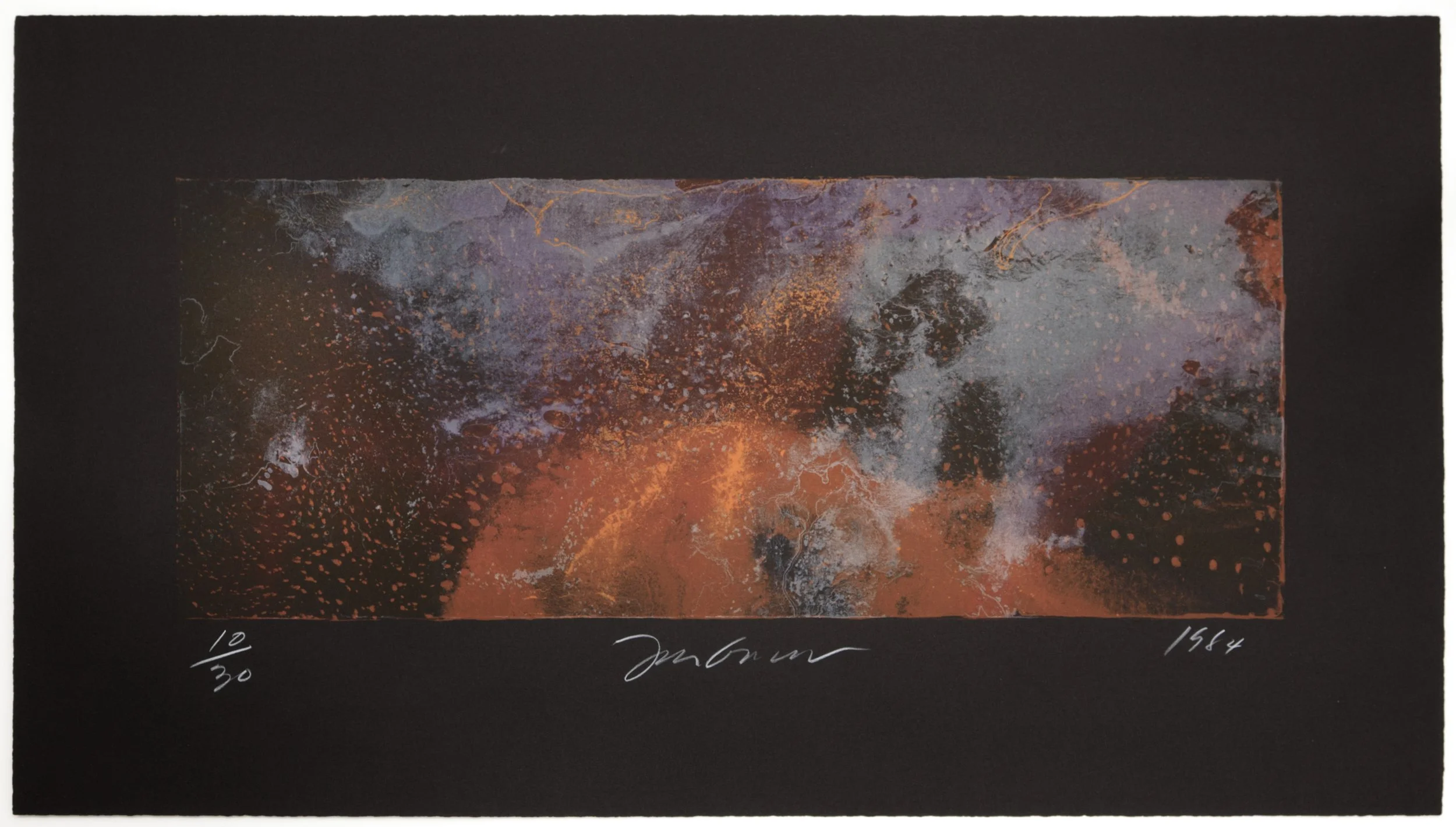  Untitled (Forest Fires) (10 of 30) , 1984, four-color lithograph, 14 1/2" x 26"