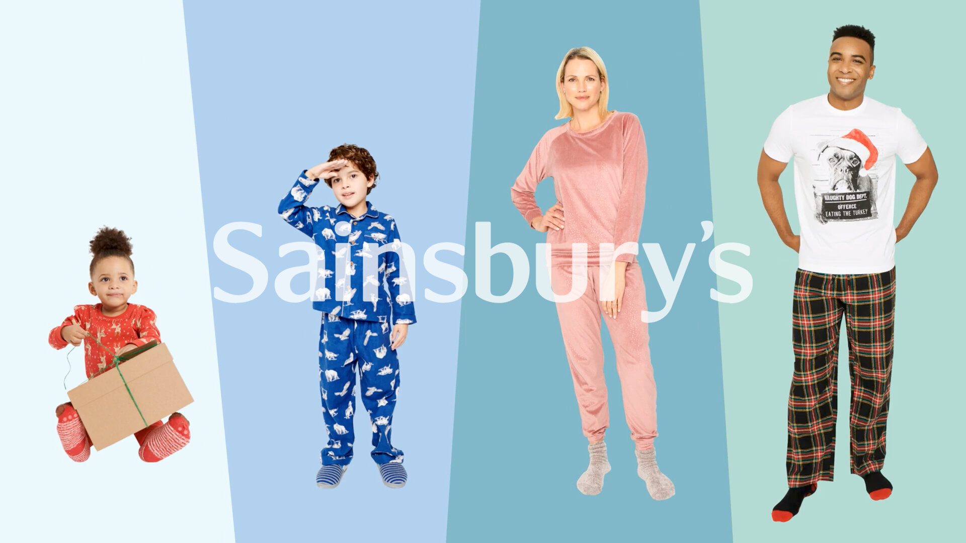 Festive nightwear for the whole family (Client: Sainsbury's)