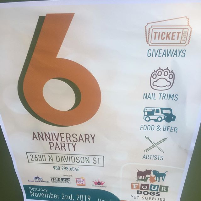 Thanks everyone for helping us celebrate turning 6!
@greatdanefriends @birdsongbrewing @nodabarkandboard @nodaclt