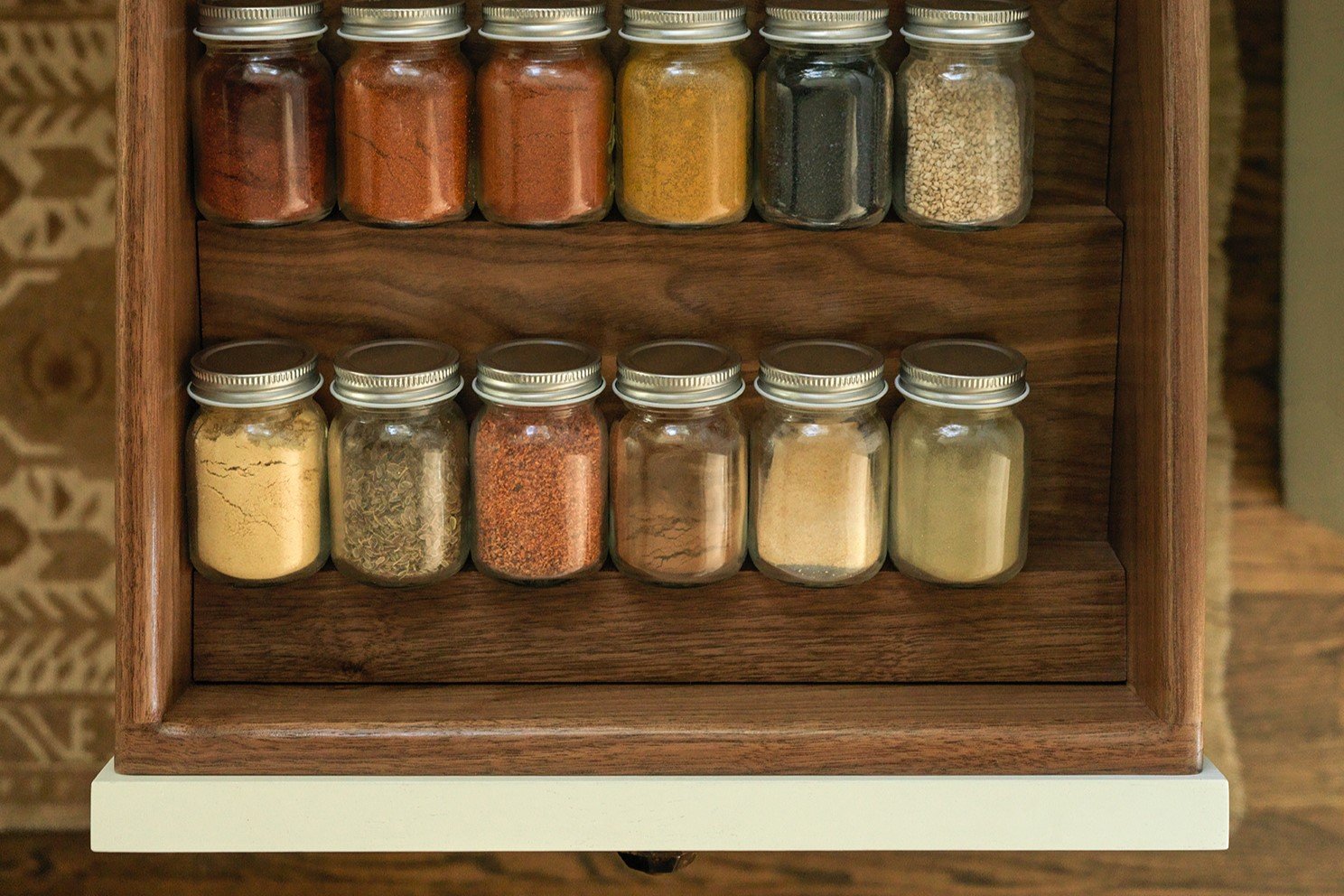 custom spice rack drawer insert